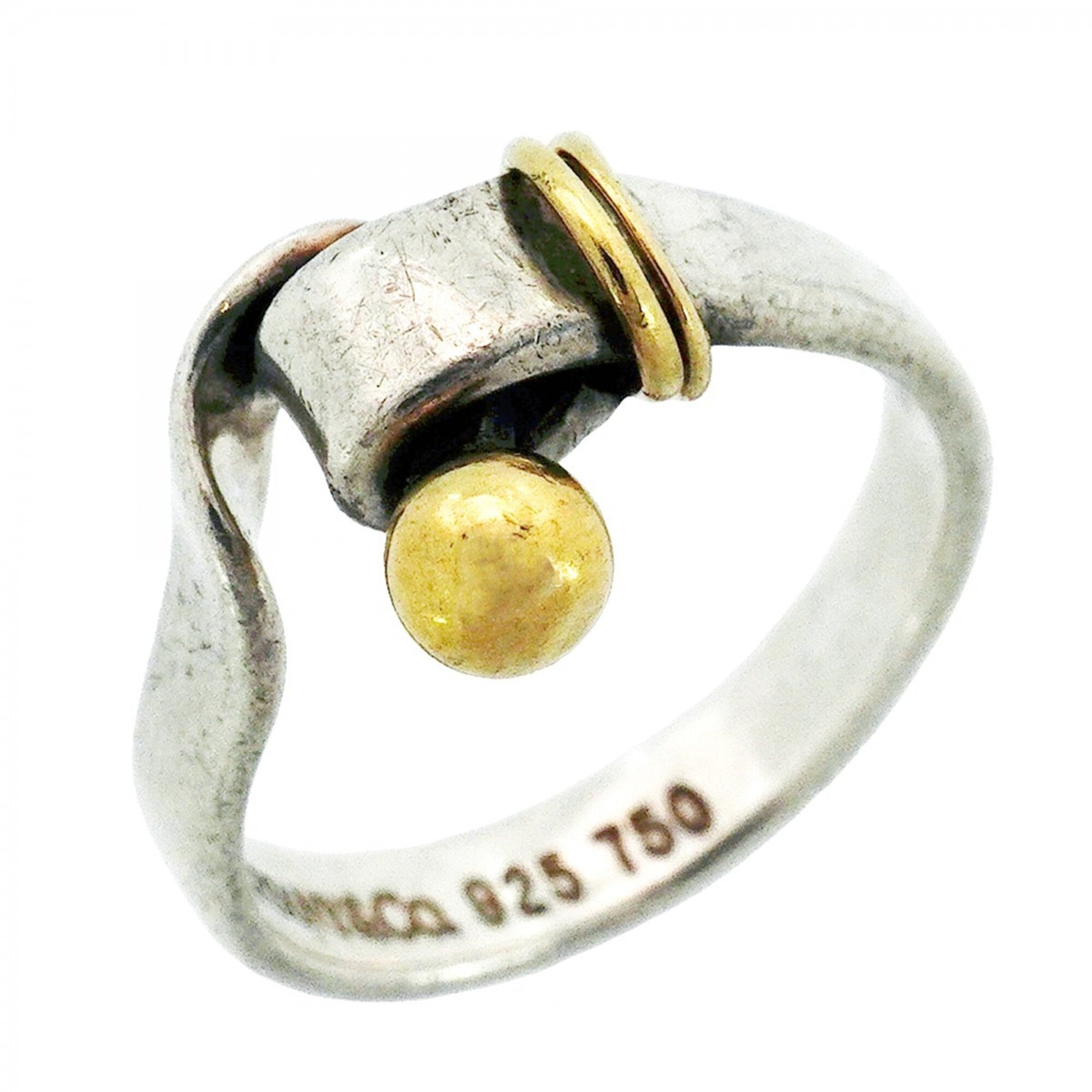 Tiffany Yellow Gold (18K) Silver 925 Band Ring (Pre-Owned)
