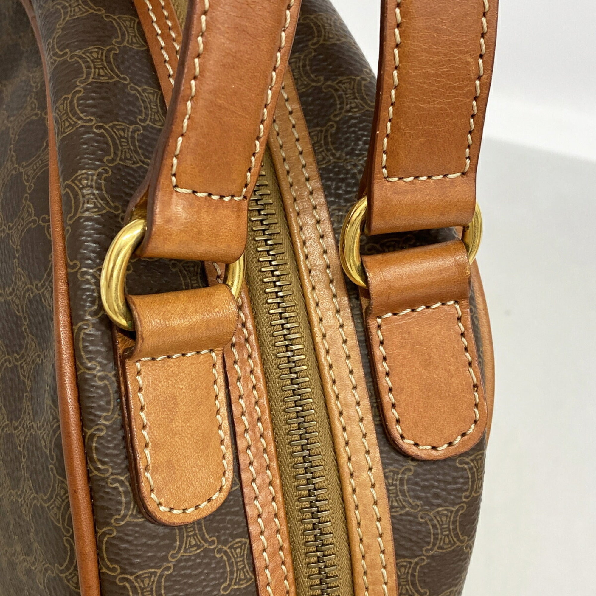 Celine Brown Pvc Handbag (Pre-Owned)
