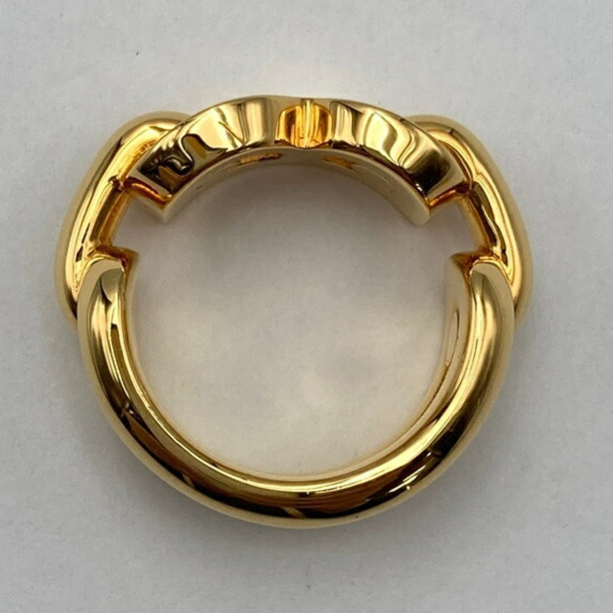 Balenciaga Gold Brass Band Ring (Pre-Owned)