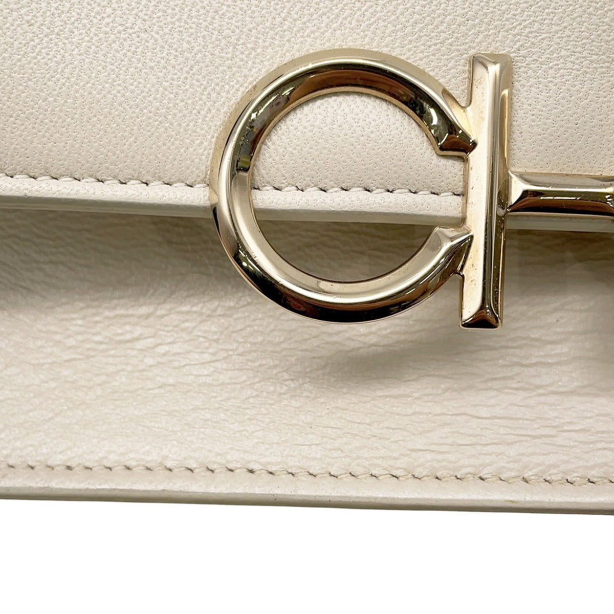Jimmy Choo White Leather Handbag Shoulder Bag (Pre-Owned)
