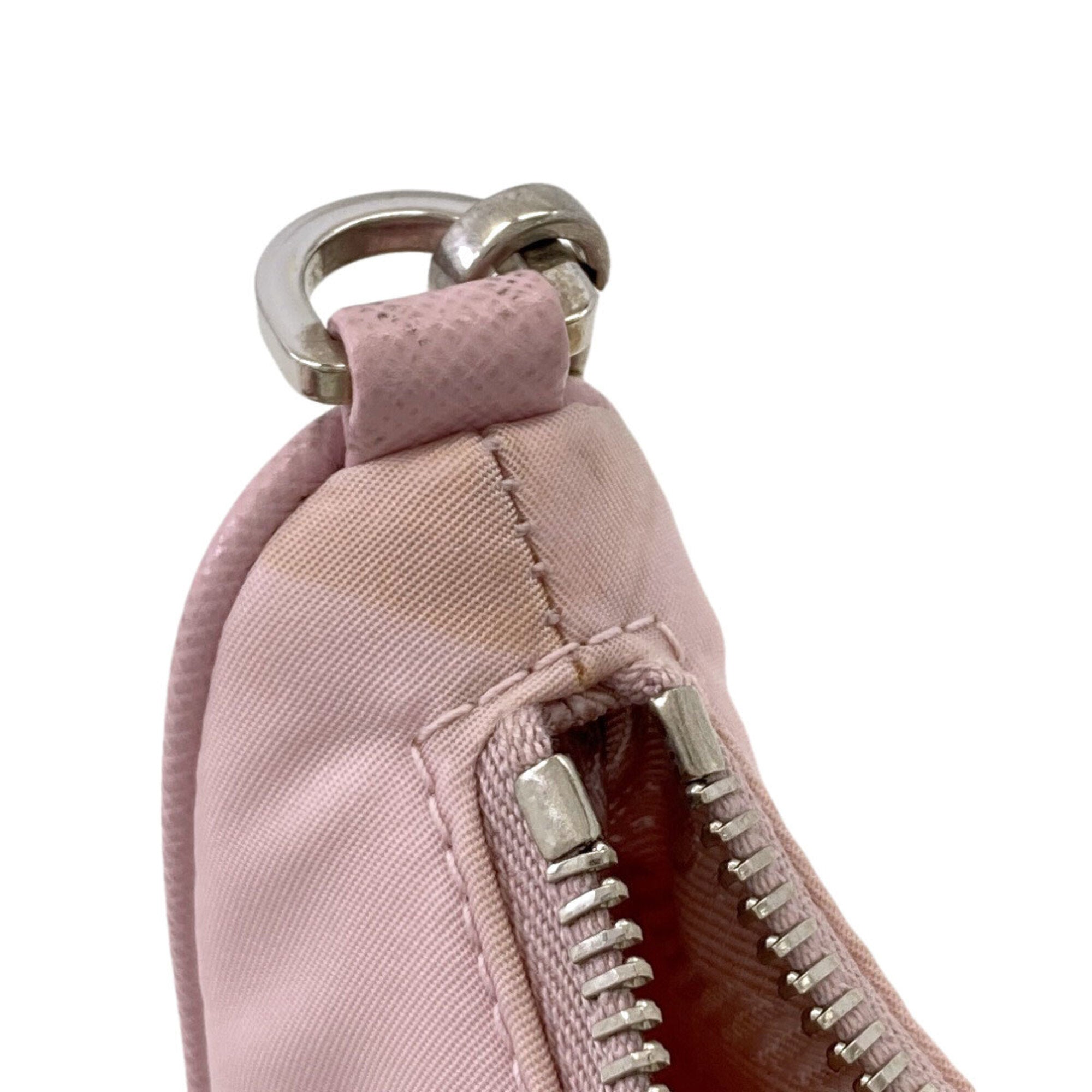 Prada Pink Nylon Pouch Shoulder Bag (Pre-Owned)