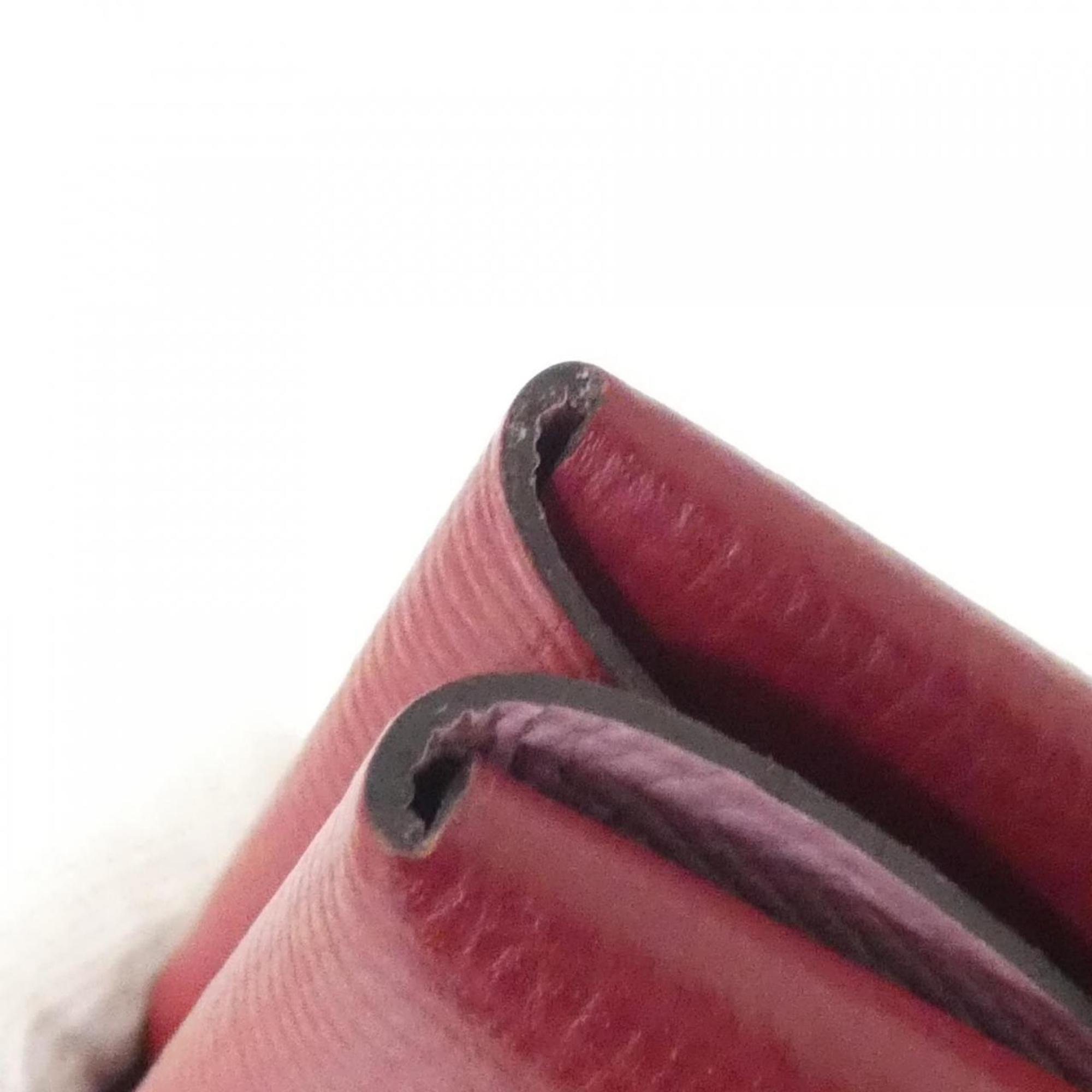 Hermes Rouge Grenat Epsom Leather Coin Purse/Coin Case (Pre-Owned)