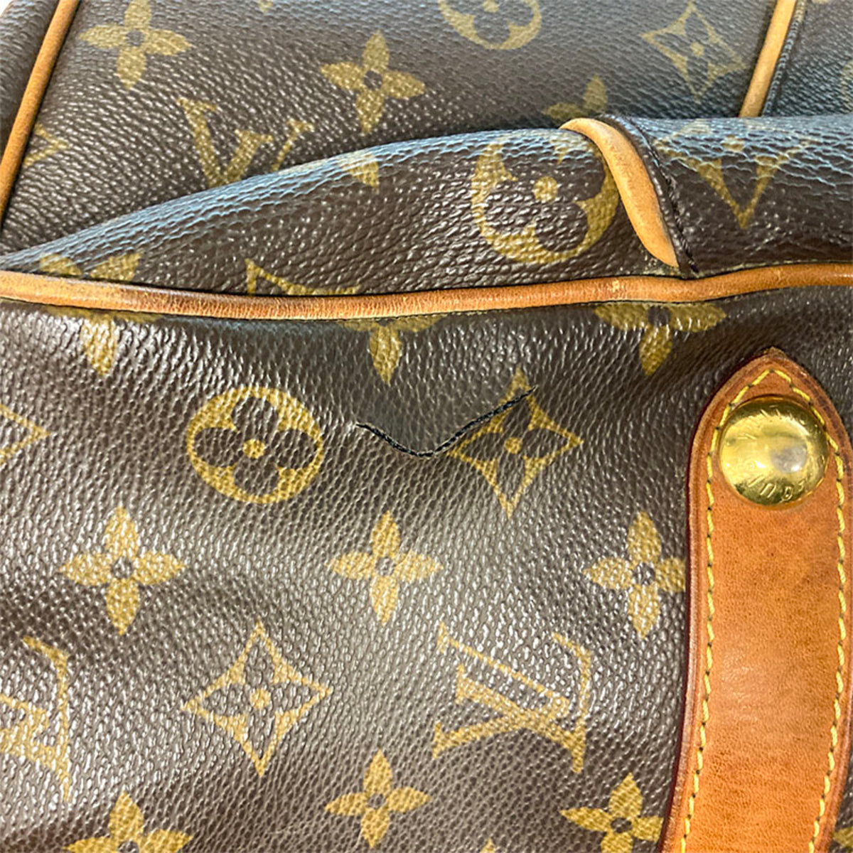 Louis Vuitton Monogram Brown Pvc Leather Handbag Shoulder Bag (Pre-Owned)