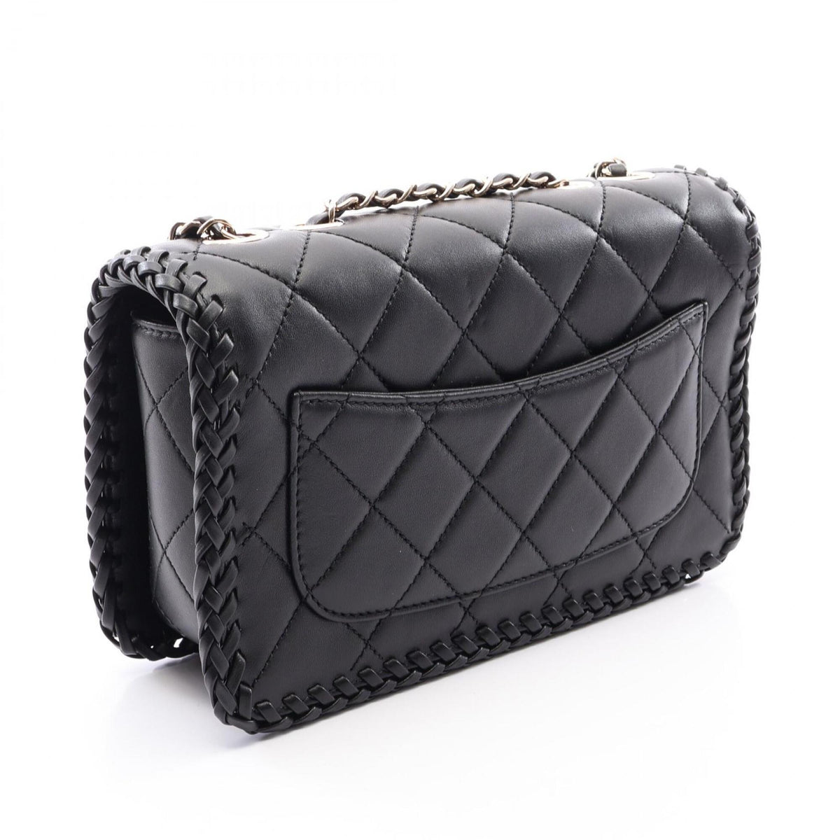 Chanel Black Leather Shoulder Bag (Pre-Owned)