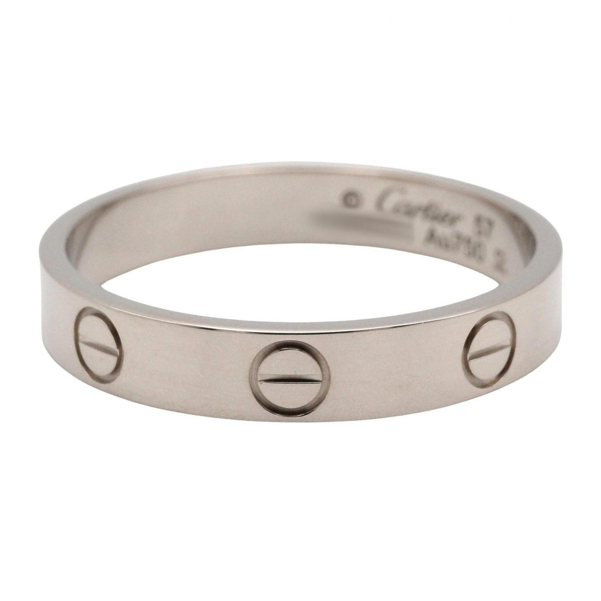 Cartier Silver White Gold (18K) Band Ring (Pre-Owned)