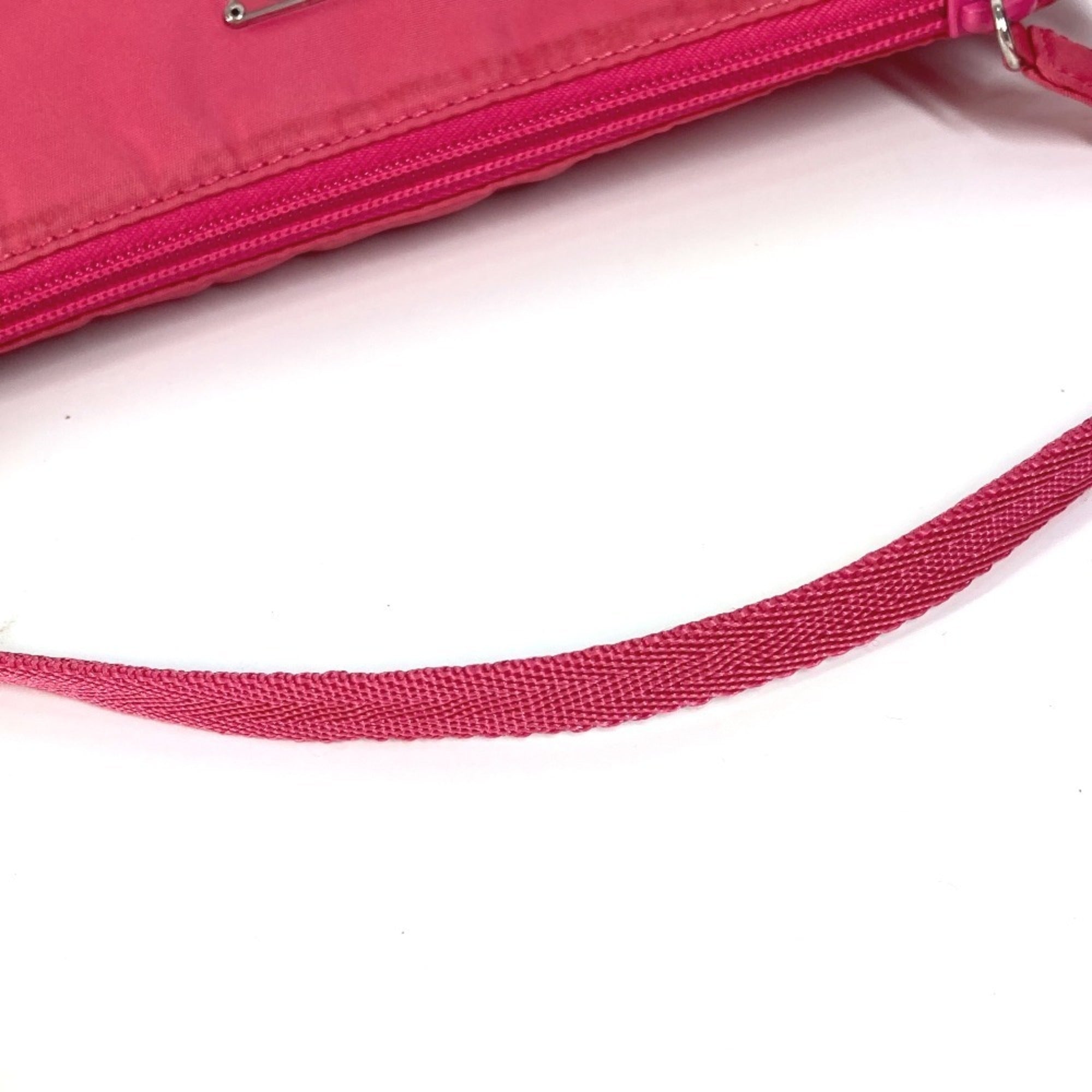 Prada Pink Nylon Handbag Shoulder Bag (Pre-Owned)