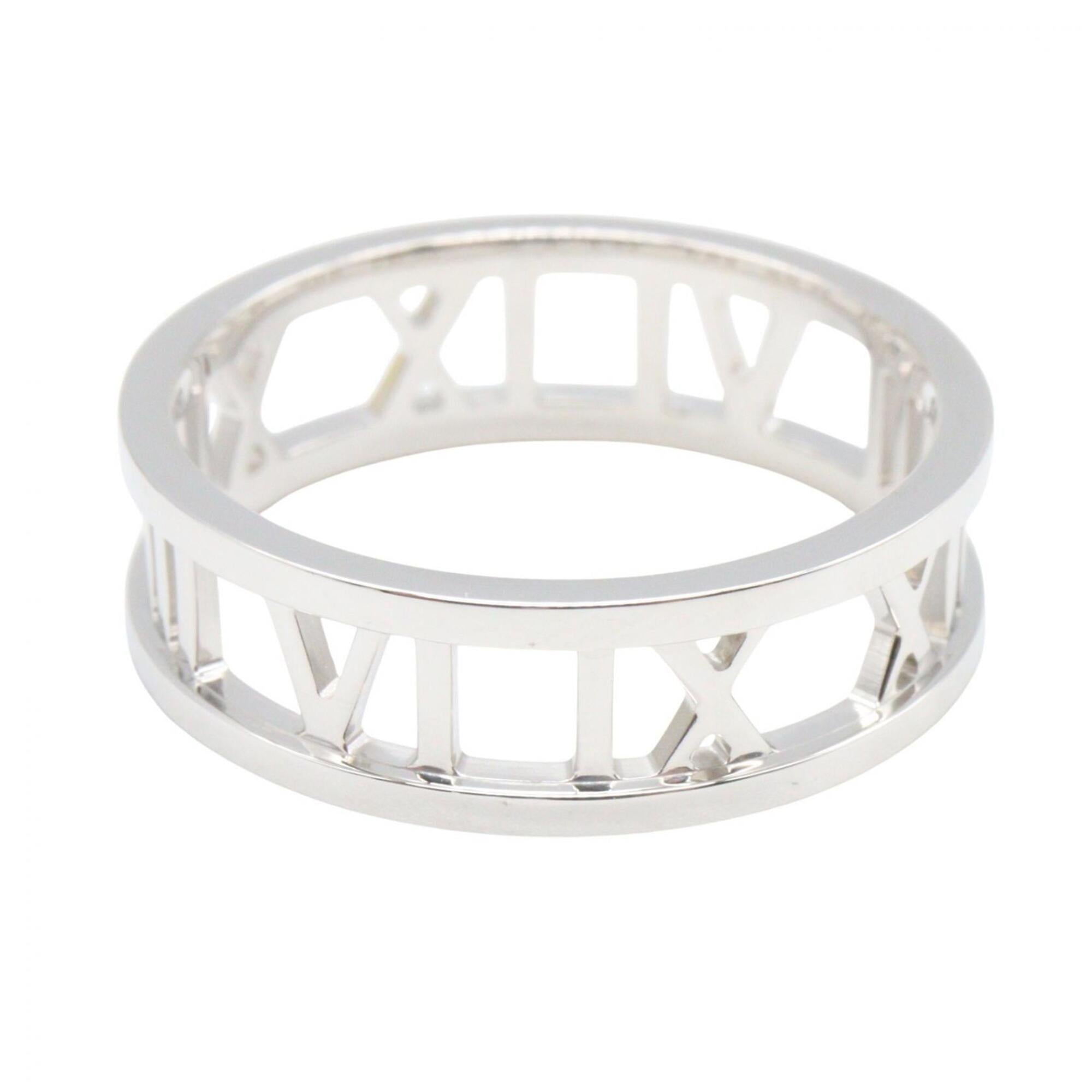 Tiffany Silver White Gold (18K) Band Ring (Pre-Owned)