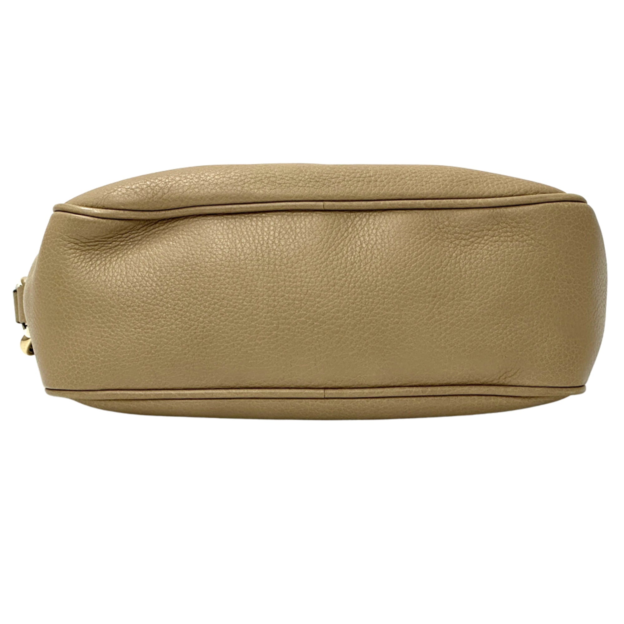 Gucci Beige Leather Handbag Shoulder Bag (Pre-Owned)