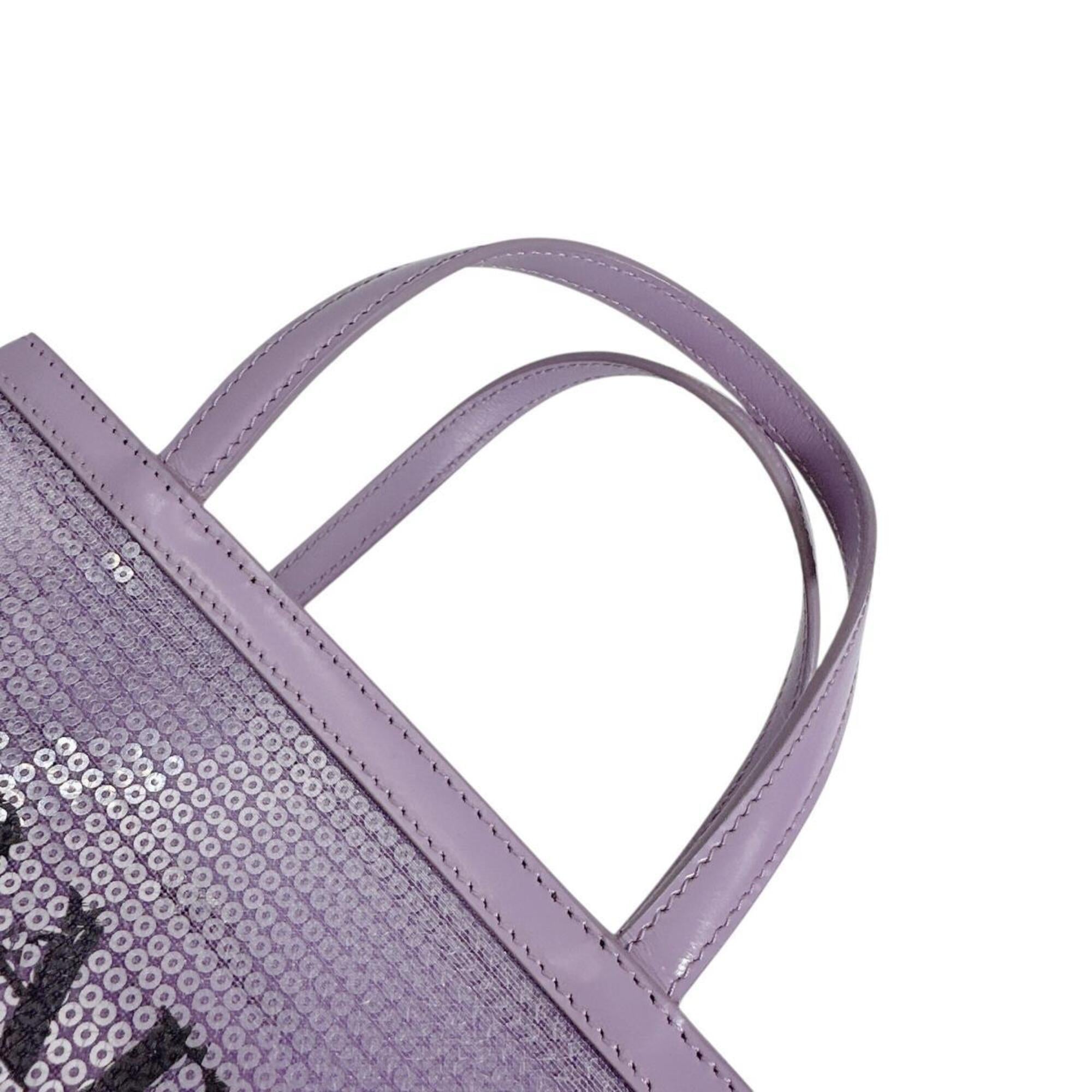 Prada Purple Spangles Handbag Pouch Tote Bag (Pre-Owned)