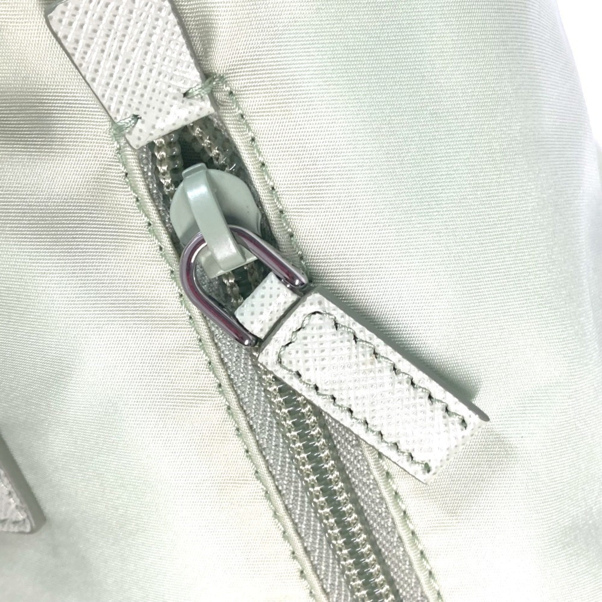 Prada Green Nylon Shoulder Bag (Pre-Owned)