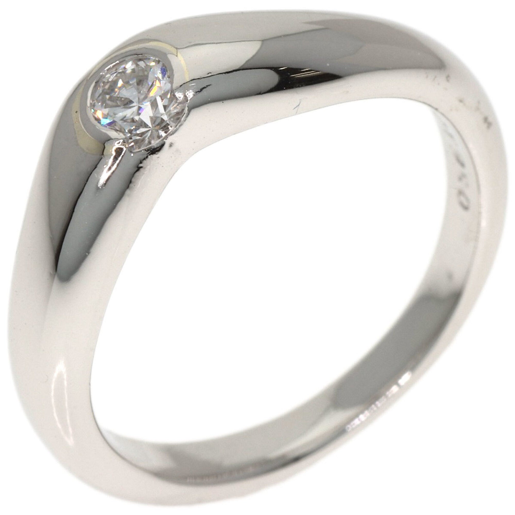 Tiffany Platinum Platinum 950 Band Ring (Pre-Owned)