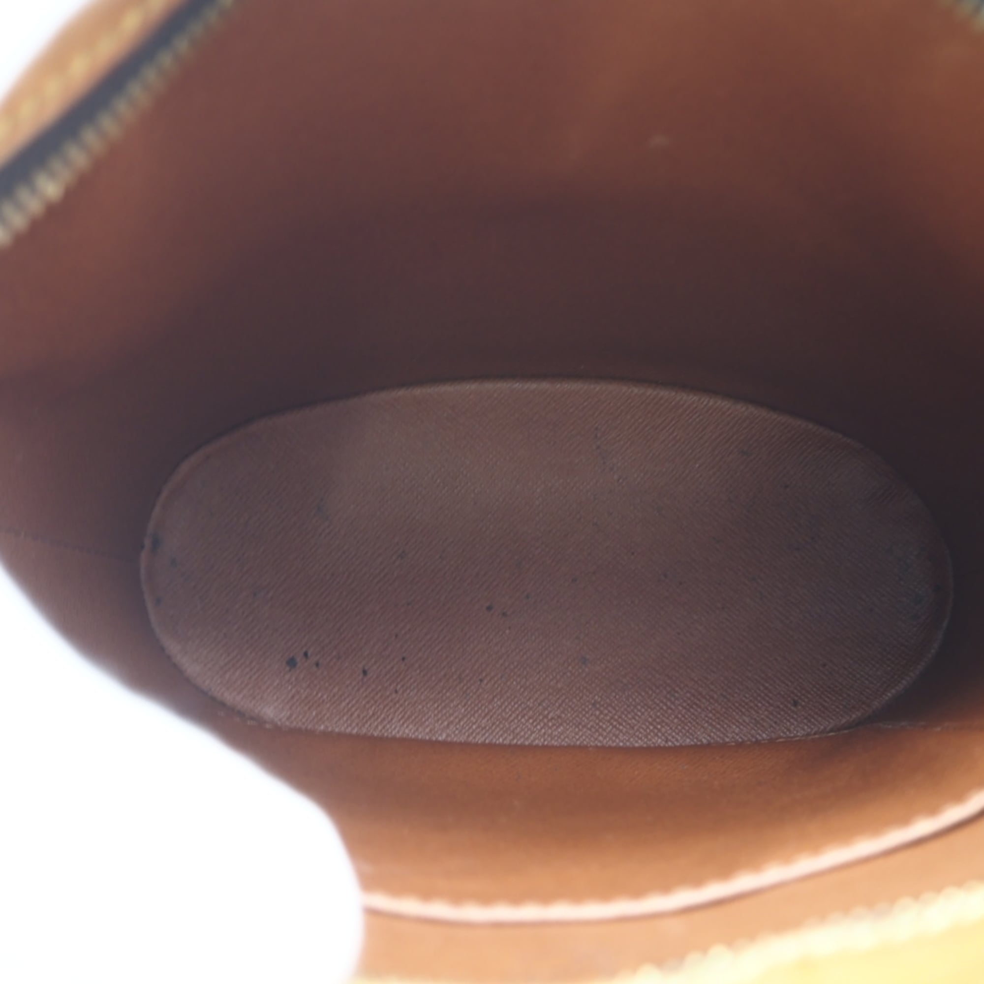 Louis Vuitton Monogram Beige Brown Coated Canvas Leather Shoulder Bag (Pre-Owned)