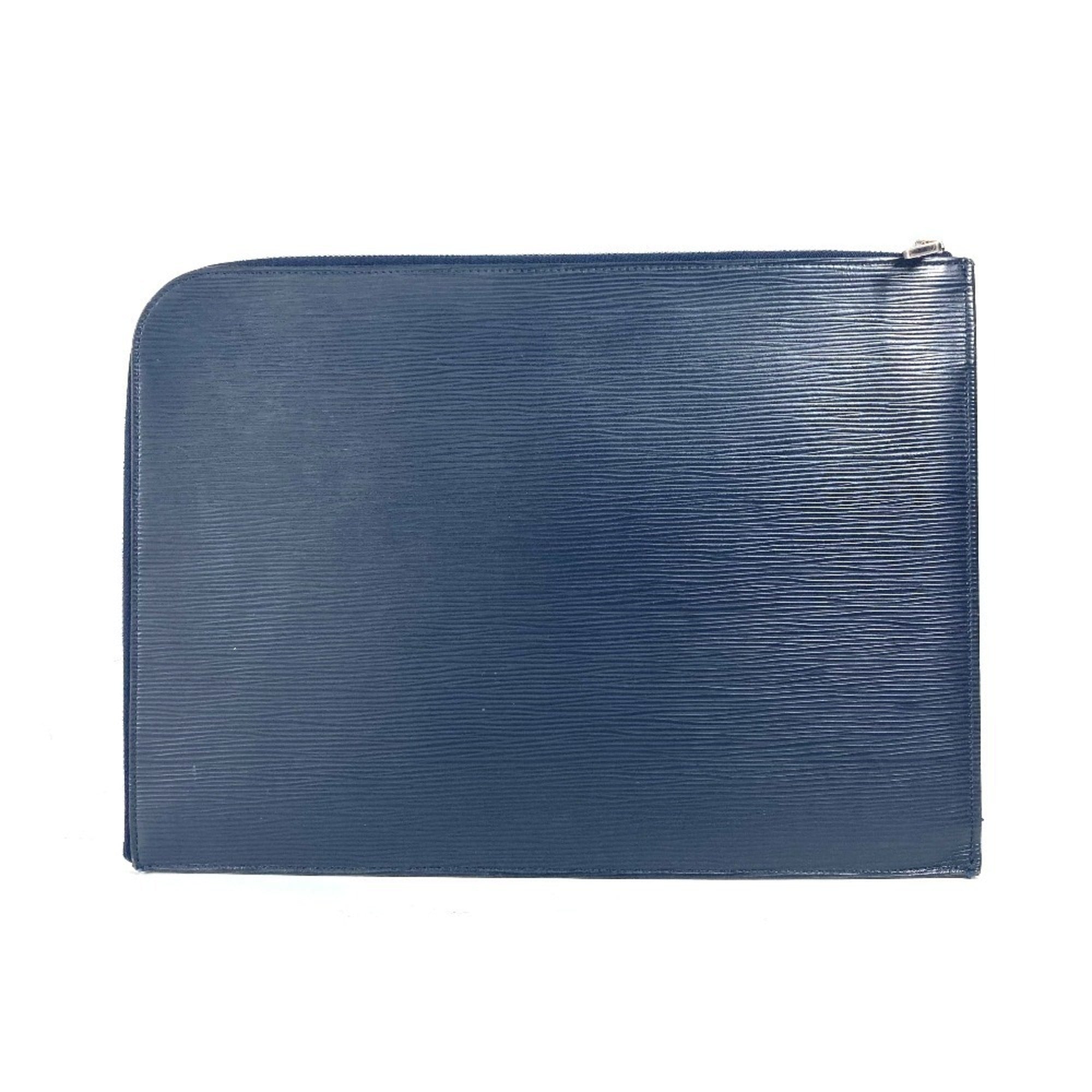 Louis Vuitton Blue Navy Blue Epi Leather Clutch Bag Pochette Pouch (Pre-Owned)