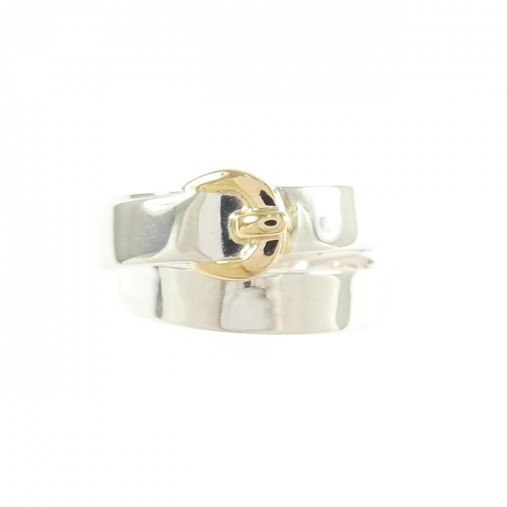 Hermes Yellow Gold (18K) Silver 925 Band Ring (Pre-Owned)