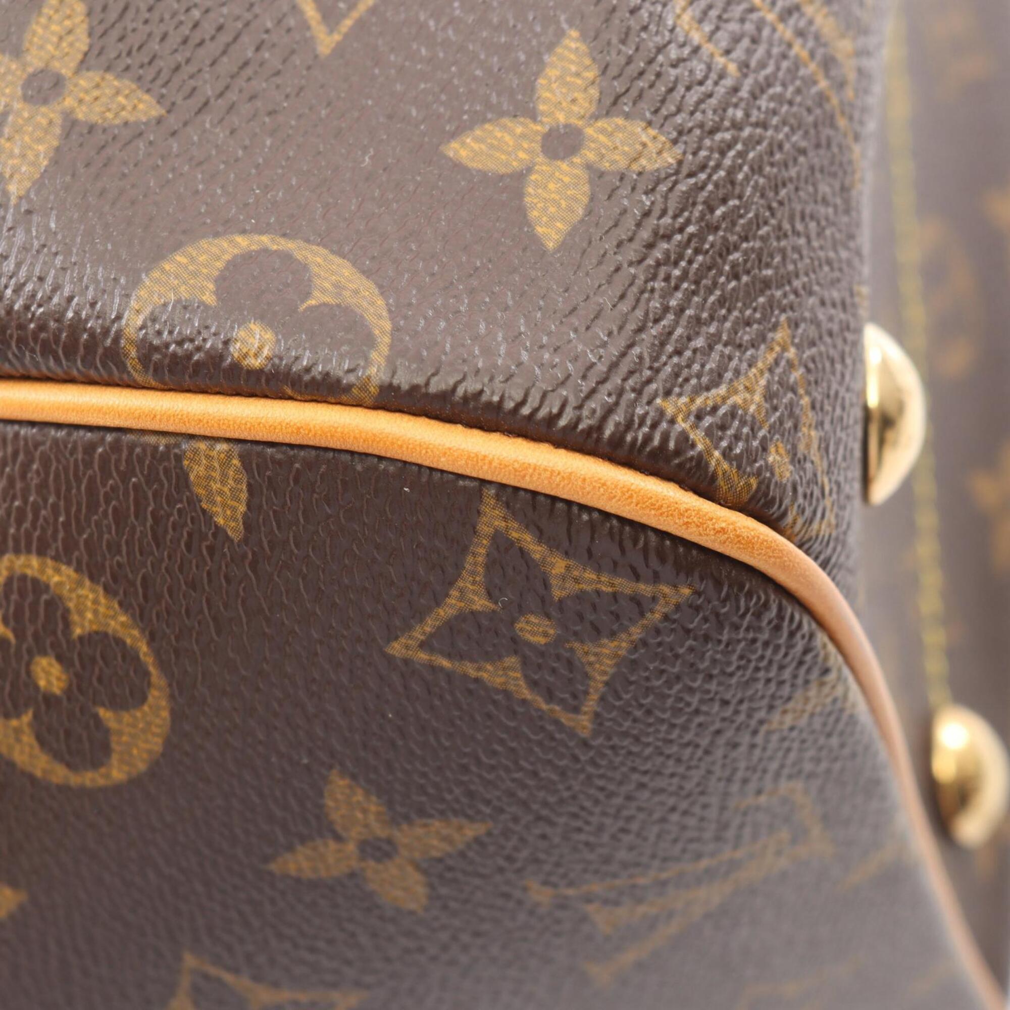 Louis Vuitton Brown Coated Canvas Pvc Monogram Leather Handbag (Pre-Owned)