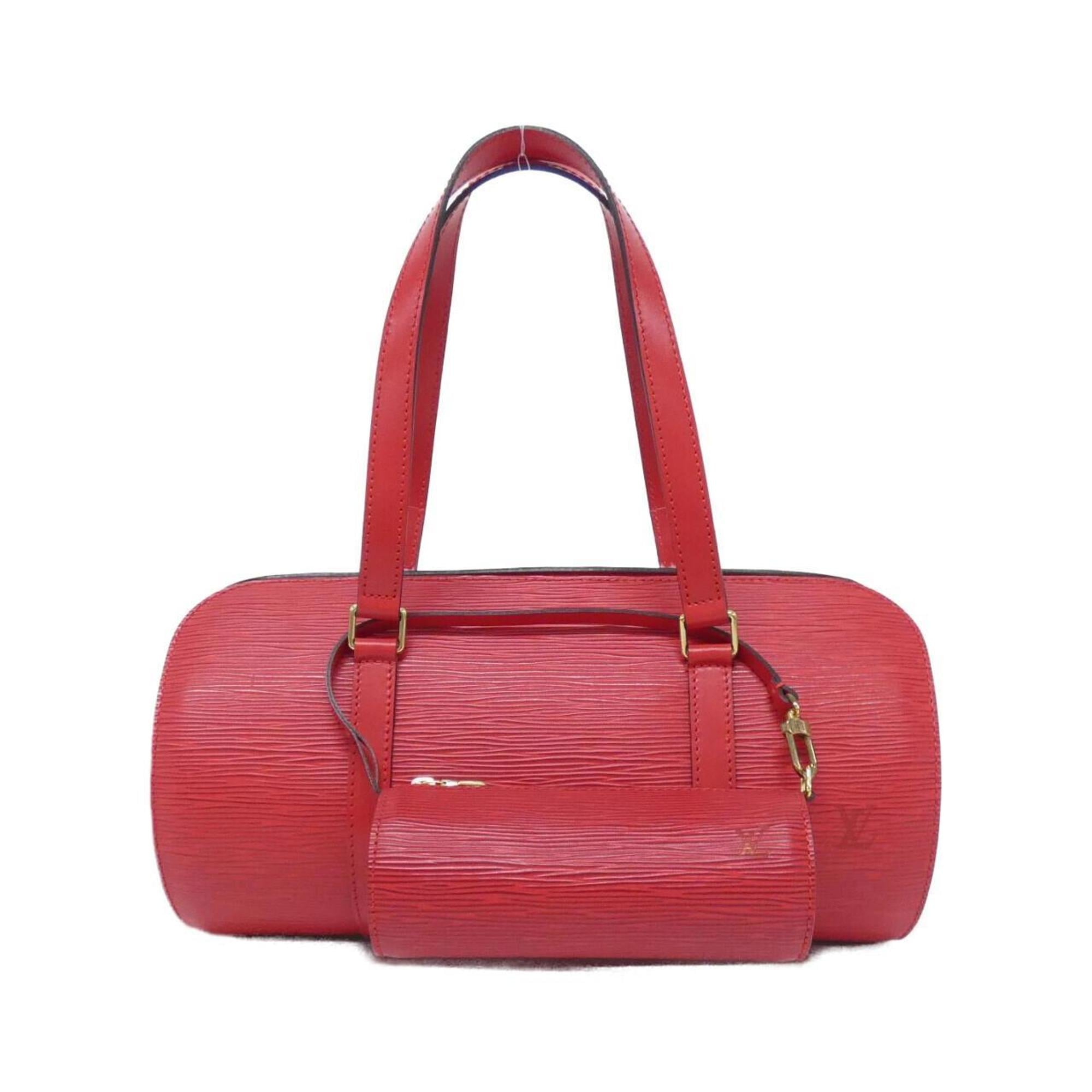 Louis Vuitton Red Color Leather Handbag Pouch (Pre-Owned)