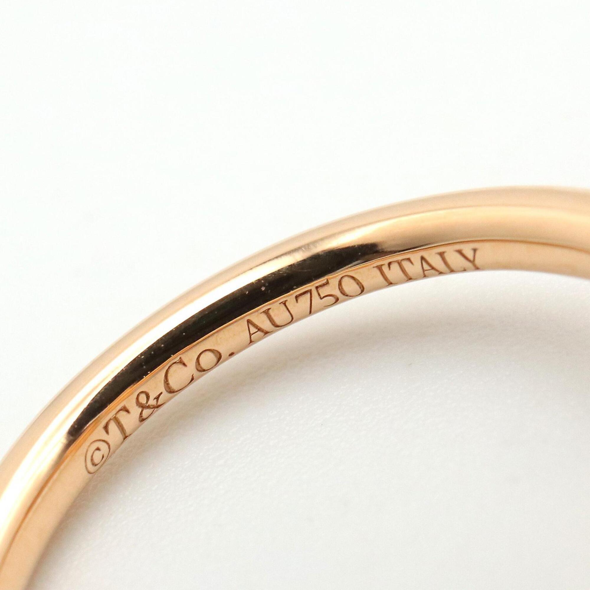 Tiffany Gold Clear Pink Gold (18K) Band Ring (Pre-Owned)