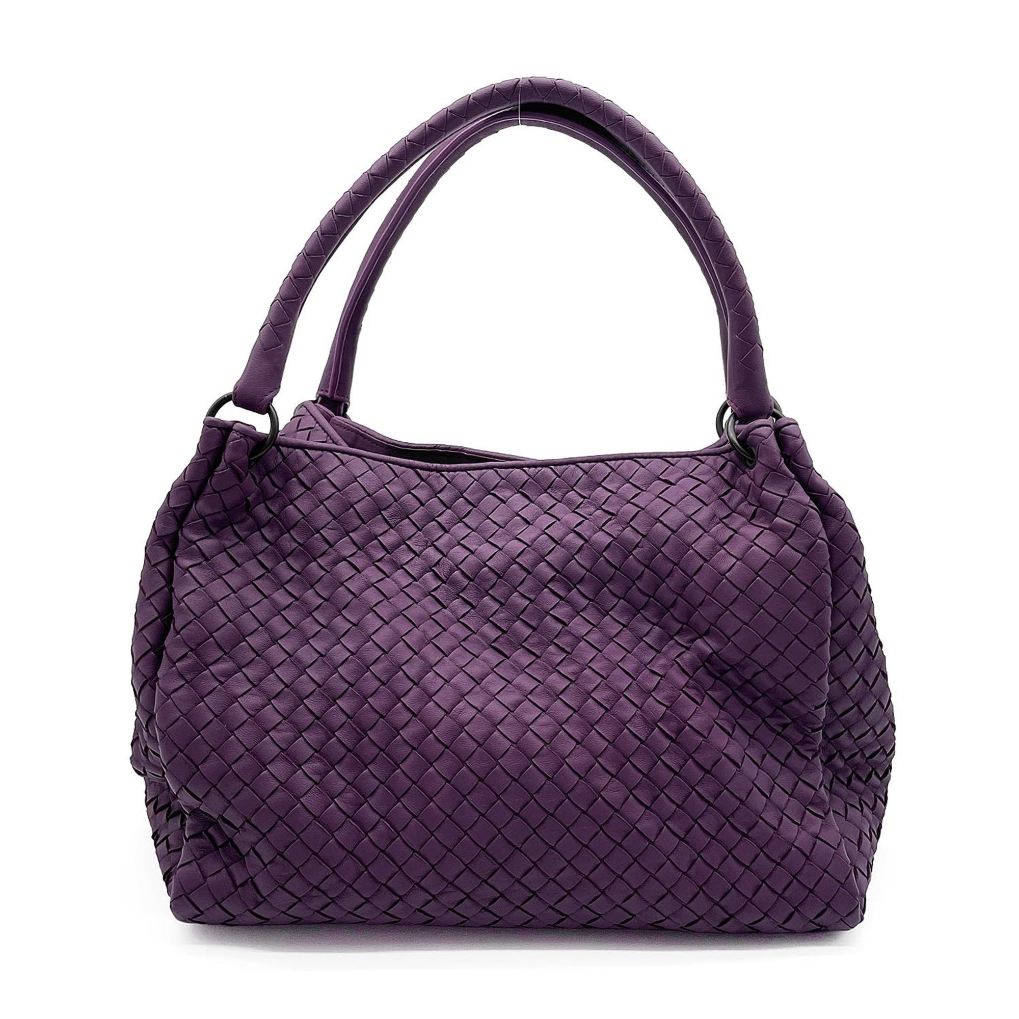 Bottega Veneta Purple Intrecciato Handbag (Pre-Owned)