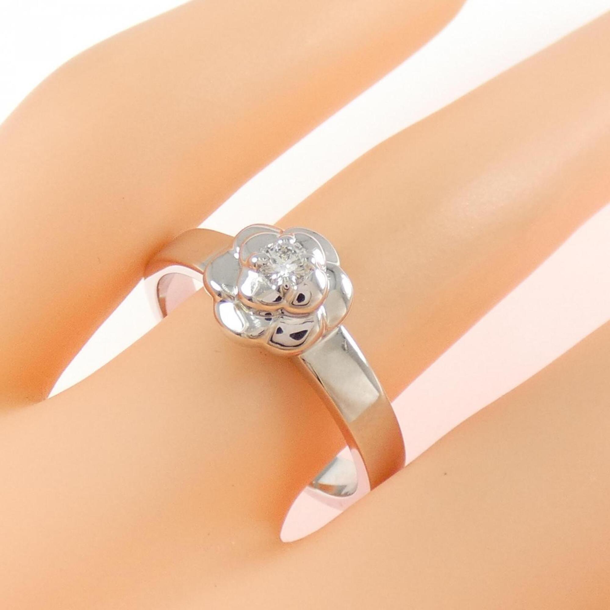 Chanel White Gold White Gold (18K) Band Ring (Pre-Owned)