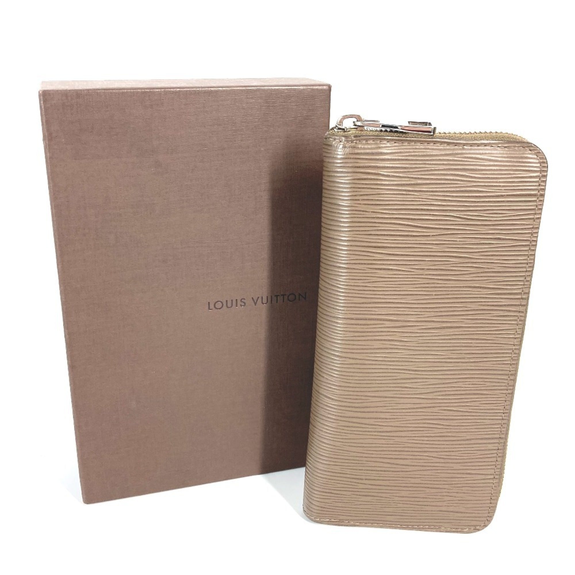 Louis Vuitton Epi Brown Taupe Epi Leather Long Wallet (Bi-Fold) (Pre-Owned)