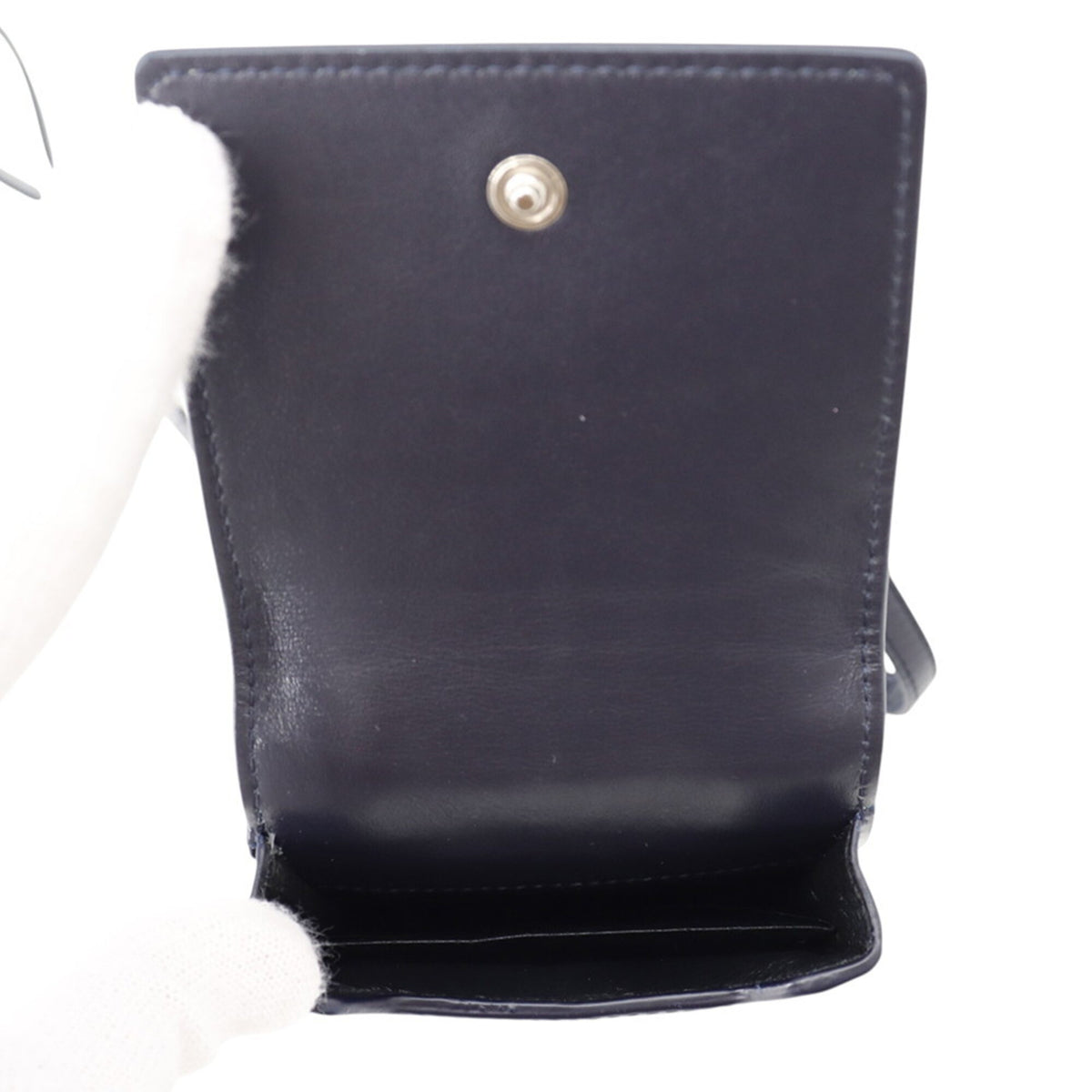 Yves Saint Laurent Navy Patent Leather Shoulder Bag (Pre-Owned)