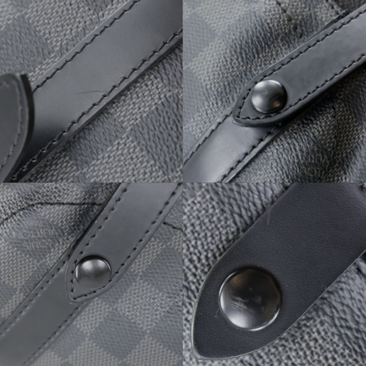 Louis Vuitton Black Damier Graphite Canvas Backpack (Pre-Owned)