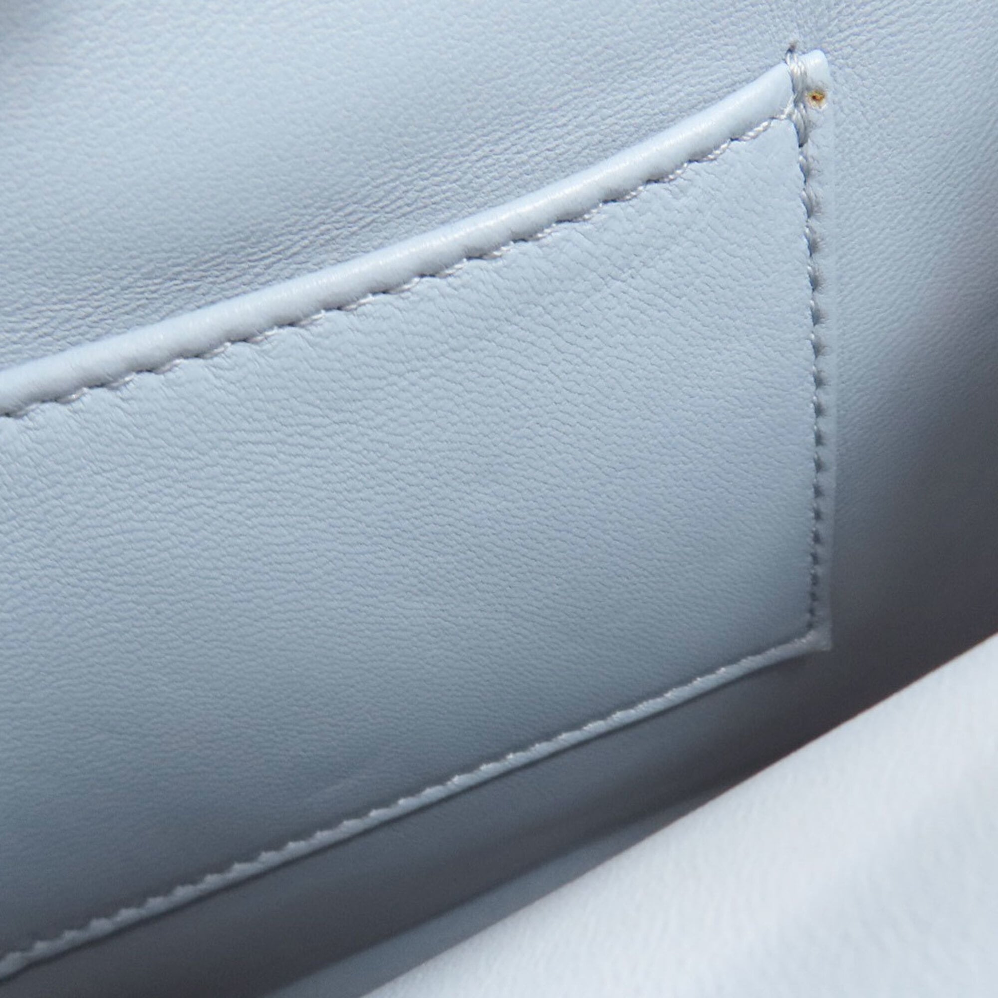 Fendi Peekaboo Light Blue Leather Handbag (Pre-Owned)