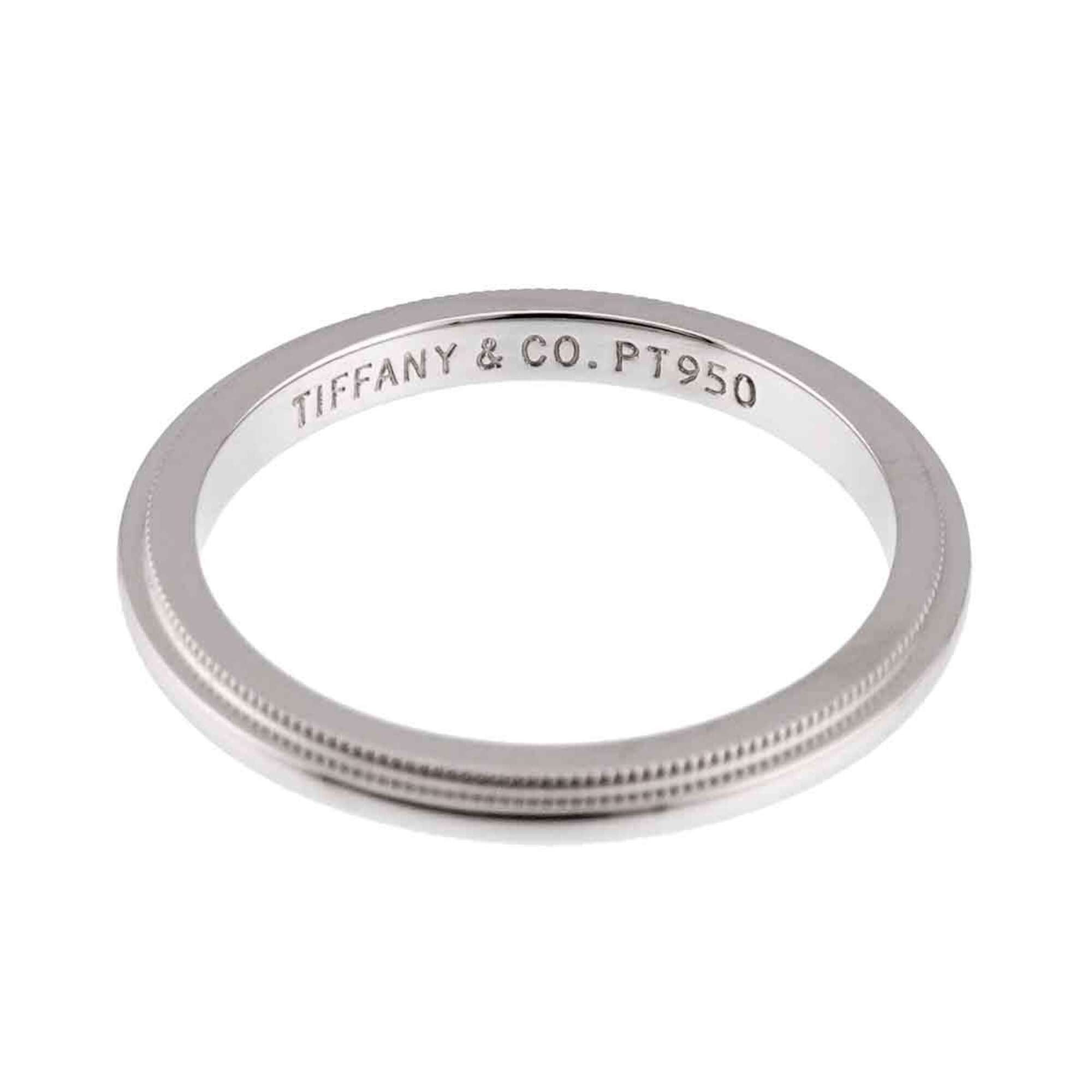 Tiffany Platinum 950 Band Ring (Pre-Owned)