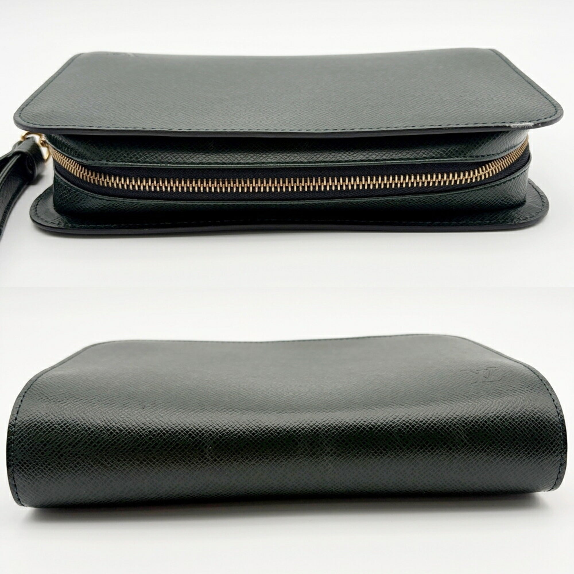 Louis Vuitton Episea Taiga Leather Leather Clutch Bag (Pre-Owned)