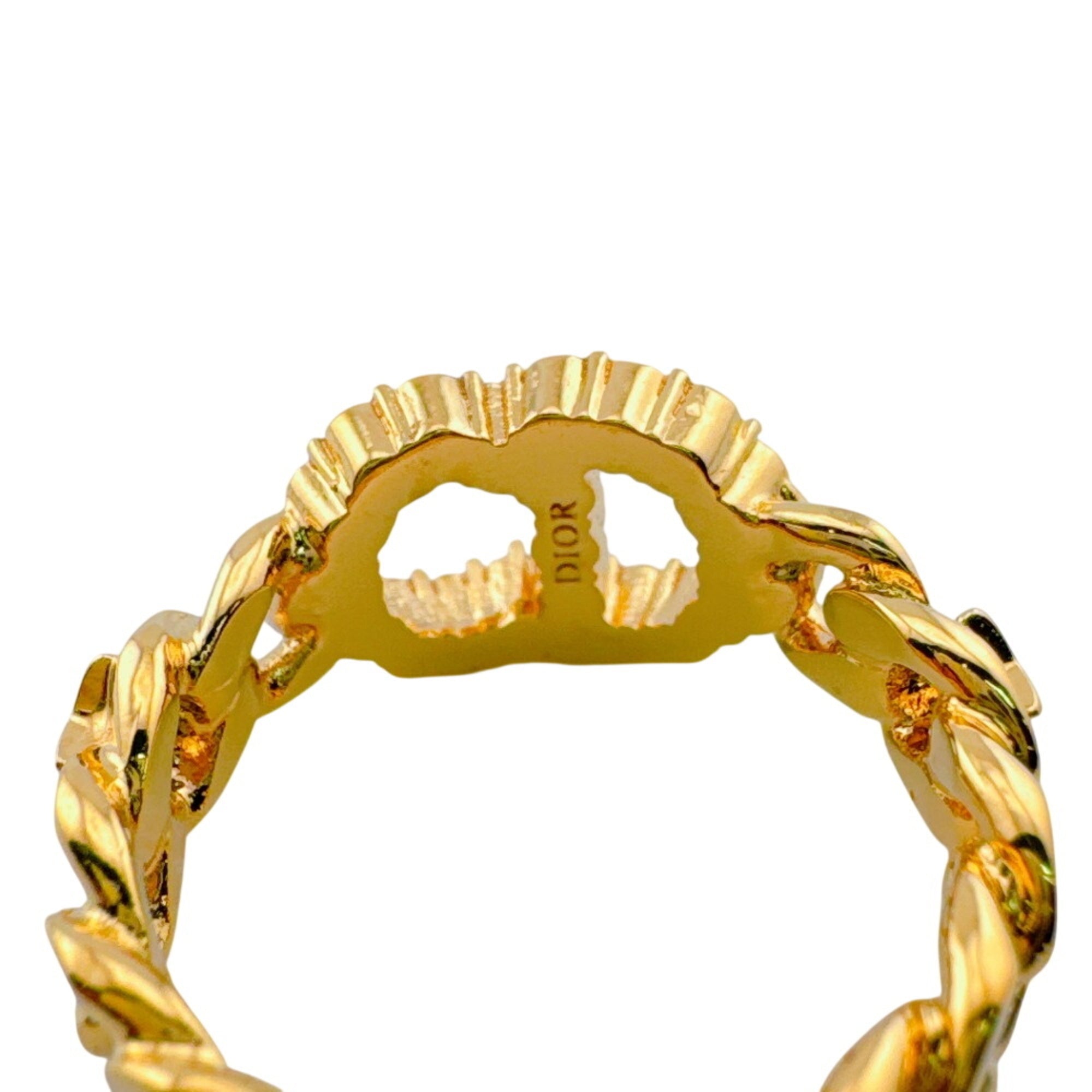 Christian Dior Gold Rhinestone (Pre-Owned)