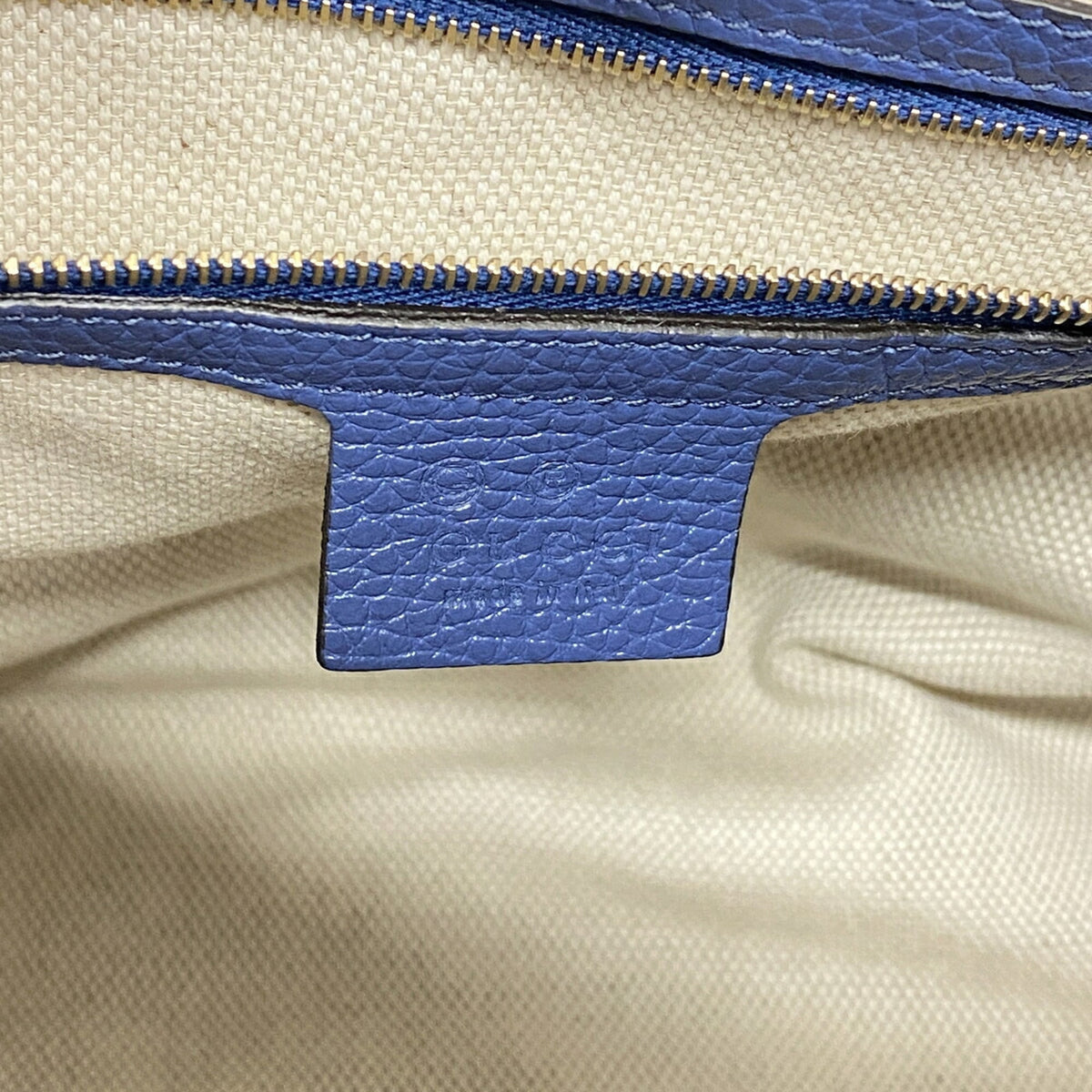 Gucci Blue Leather Shoulder Bag (Pre-Owned)