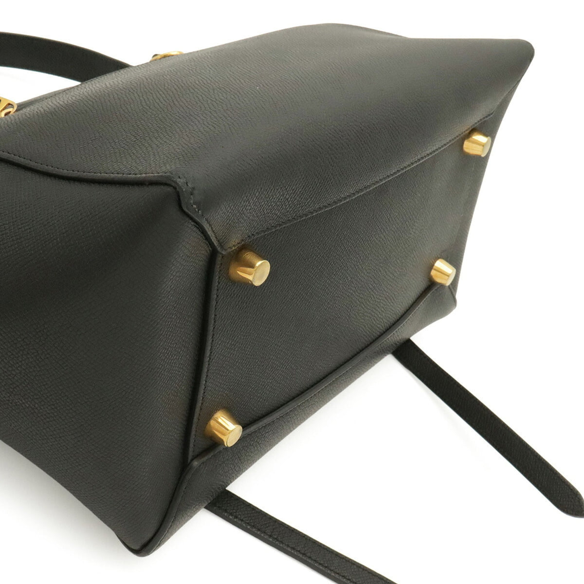 Celine Black Leather Handbag Shoulder Bag Tote Bag (Pre-Owned)