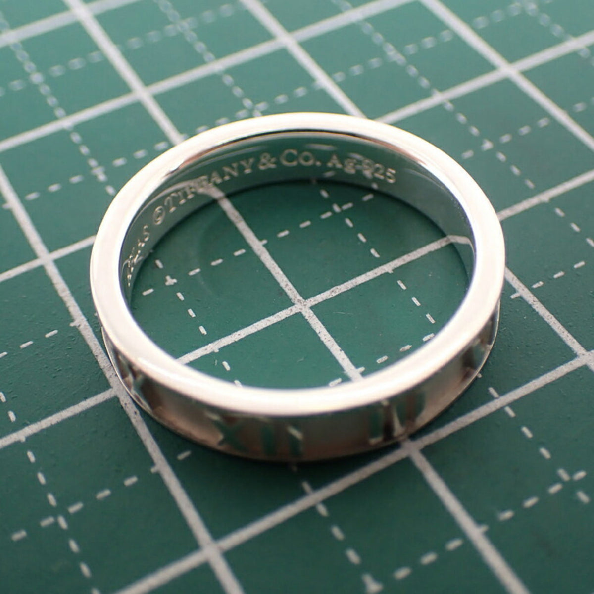 Tiffany Sterling Silver 925 Band Ring (Pre-Owned)