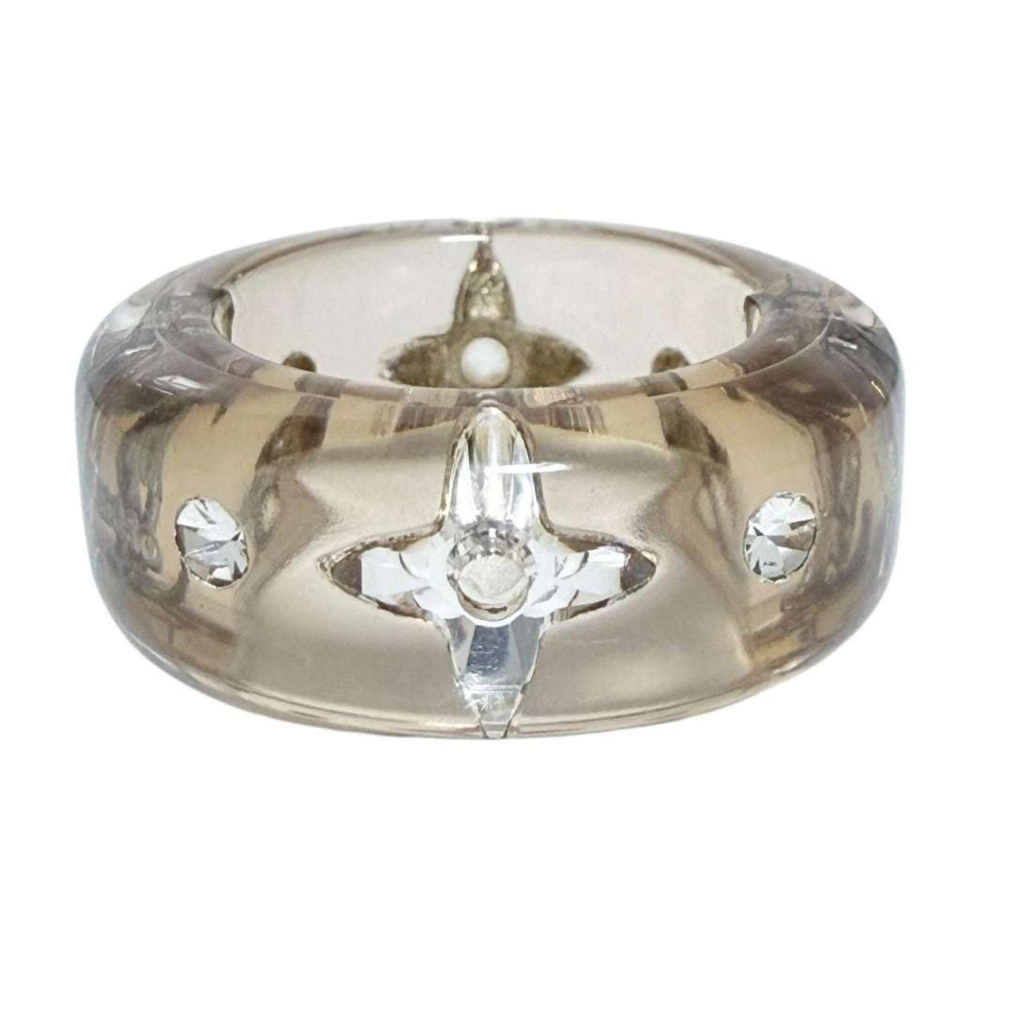 Louis Vuitton Resin Rhinestone Band Ring (Pre-Owned)