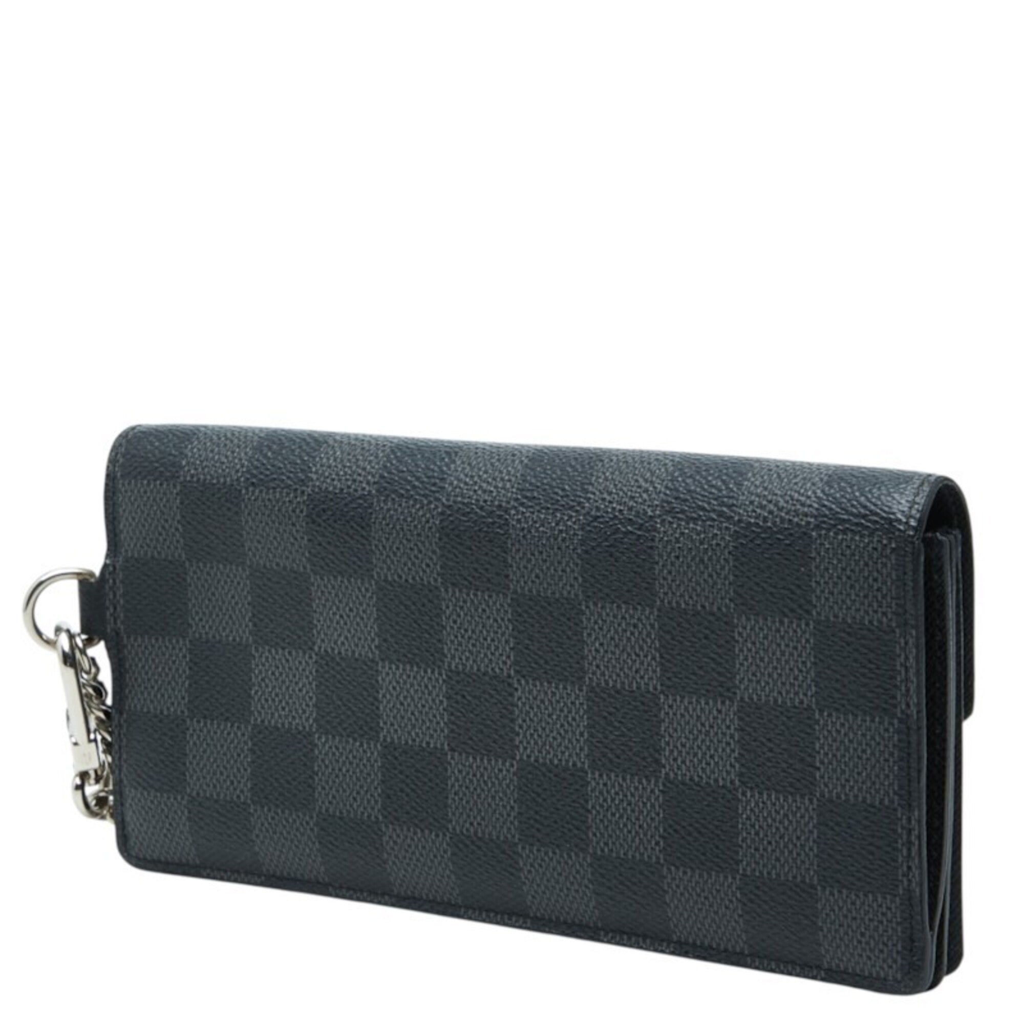 Louis Vuitton Black Pvc Leather Chain/Shoulder Wallet (Pre-Owned)