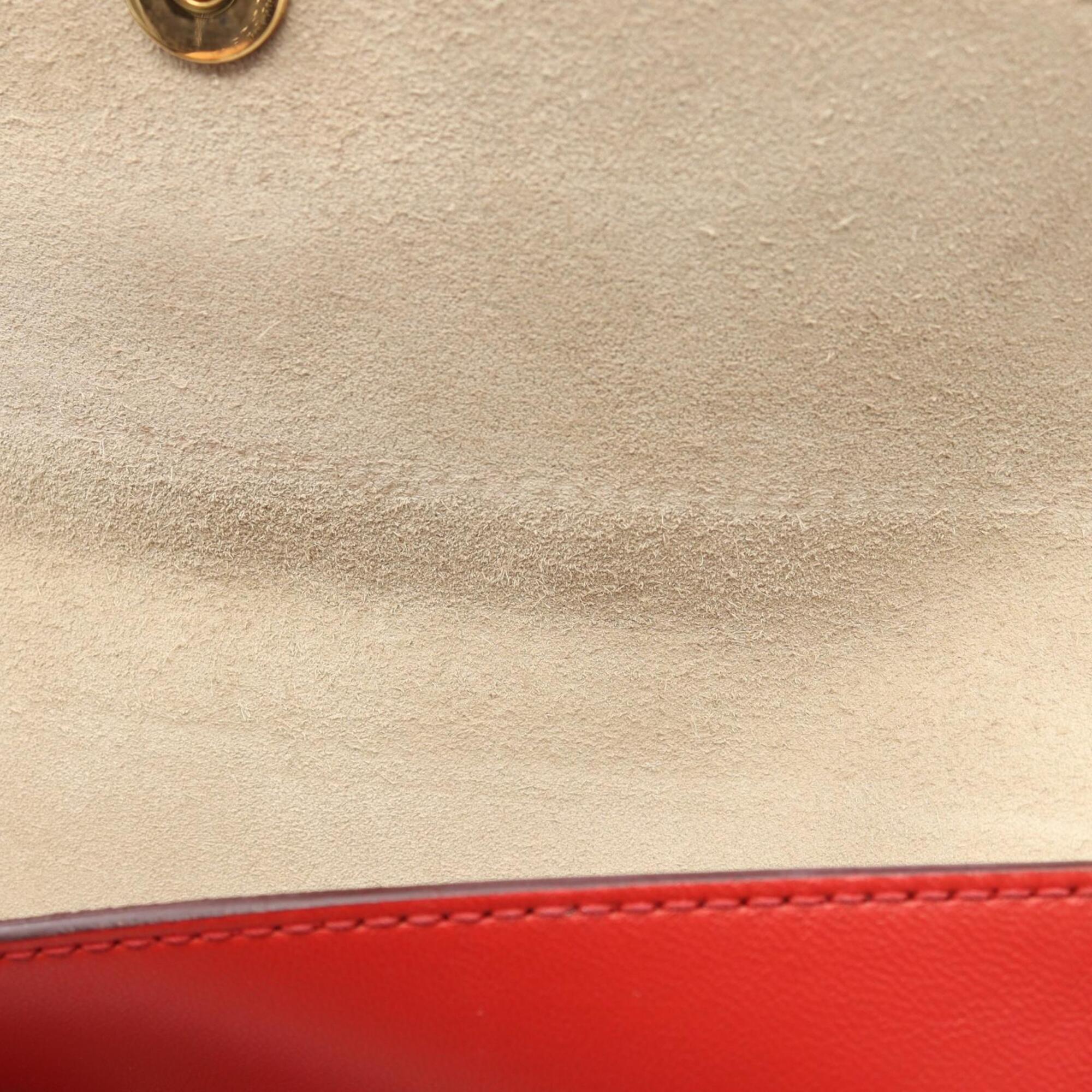 Chloé Red Color Leather Shoulder Bag (Pre-Owned)