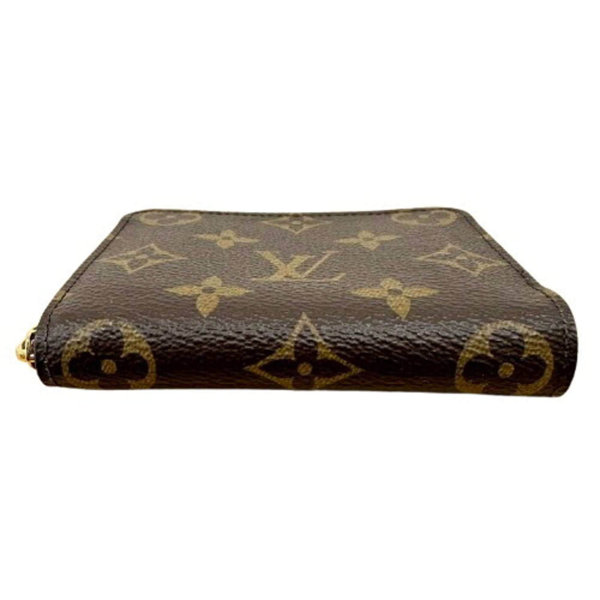 Louis Vuitton Monogram Brown Leather Coin Purse/Coin Case (Pre-Owned)