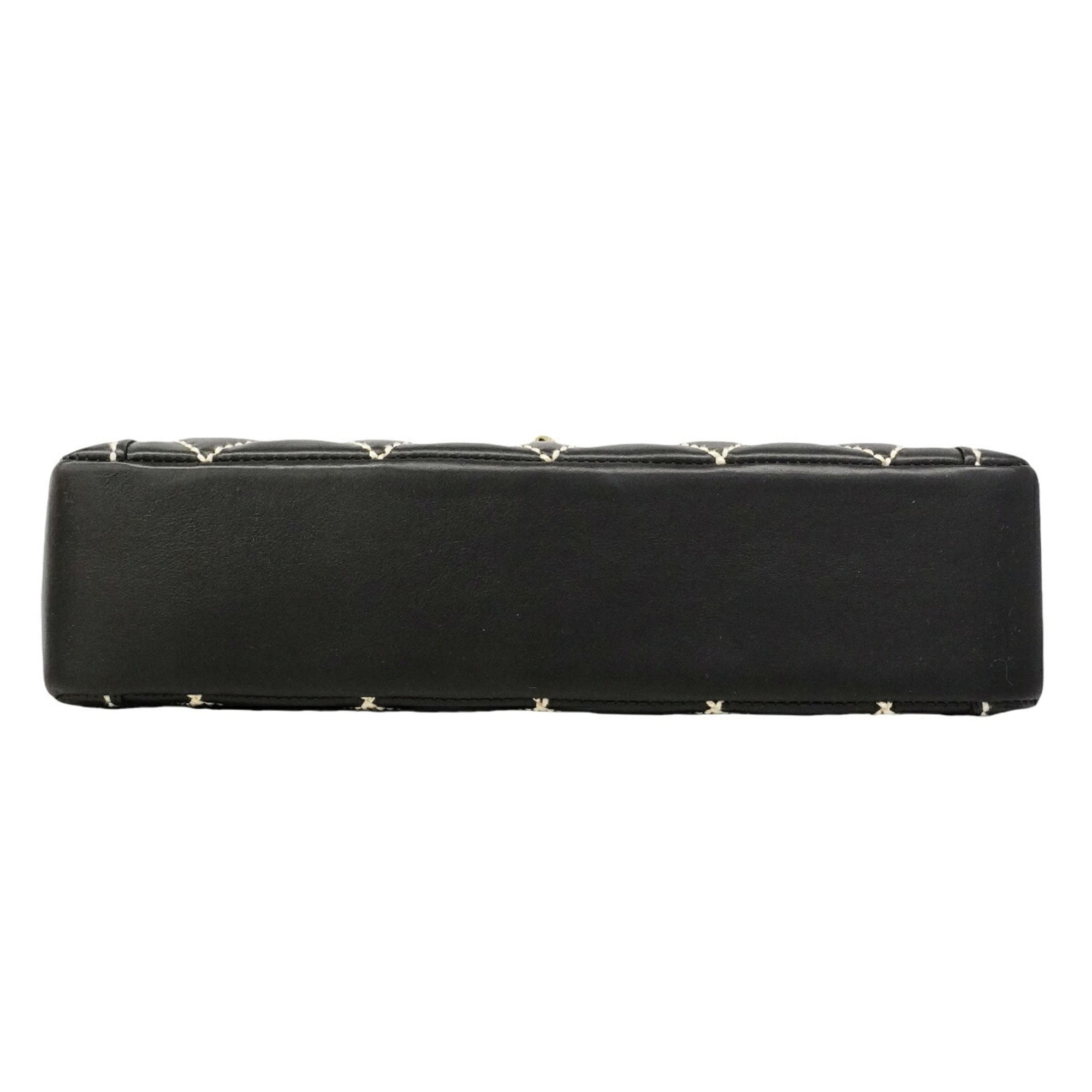 Chanel Black Leather Handbag (Pre-Owned)