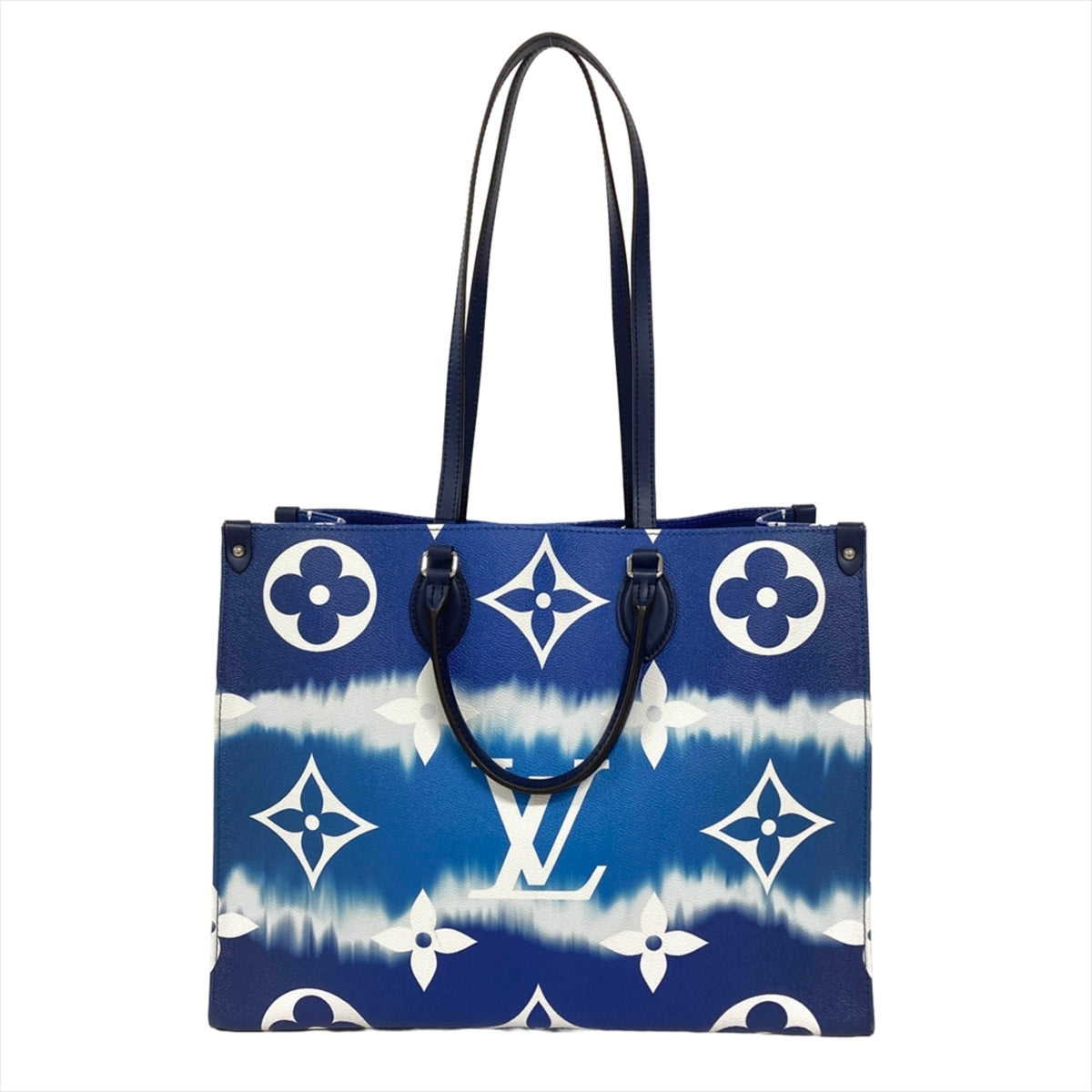 Louis Vuitton Blue Monogram Tote Bag (Pre-Owned)