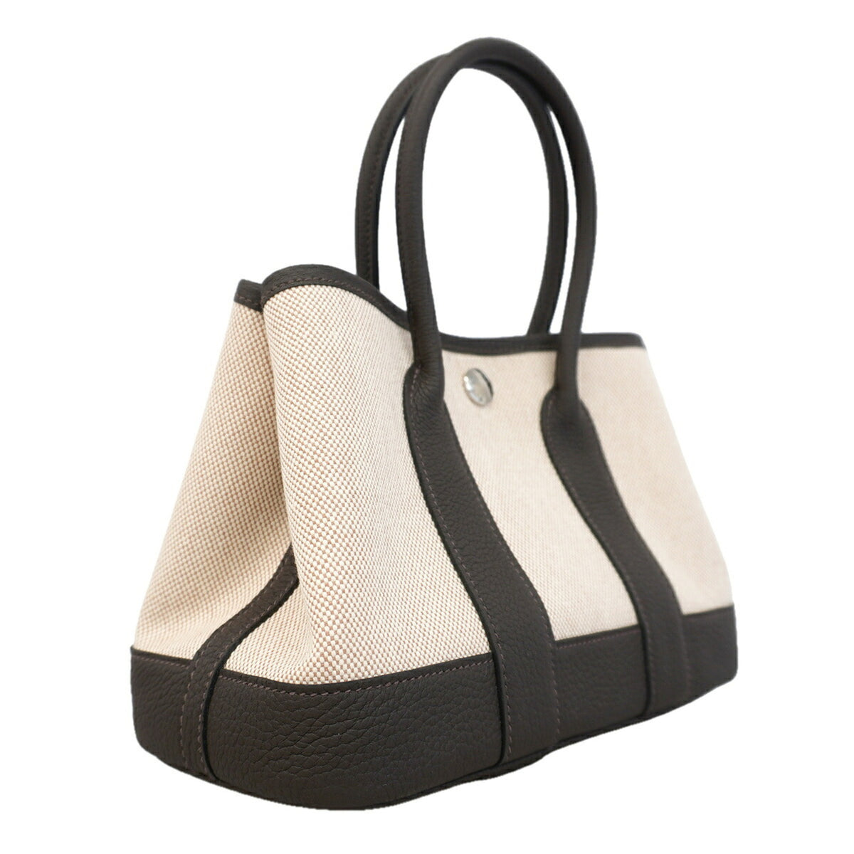 Hermes Brown Toile H Handbag (Pre-Owned)