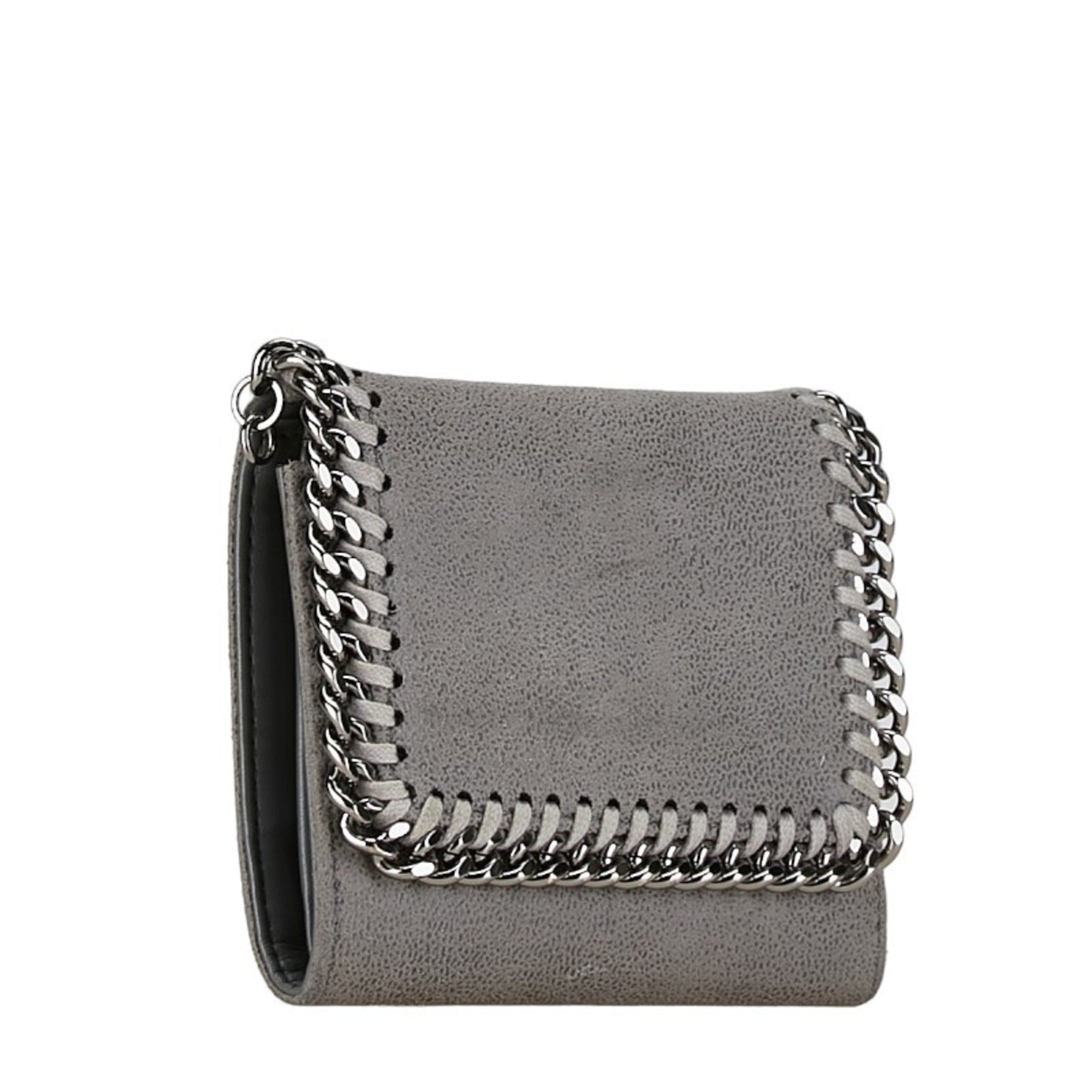 Stella Mccartney Gray Polyester Wallet (Bi-Fold) (Pre-Owned)