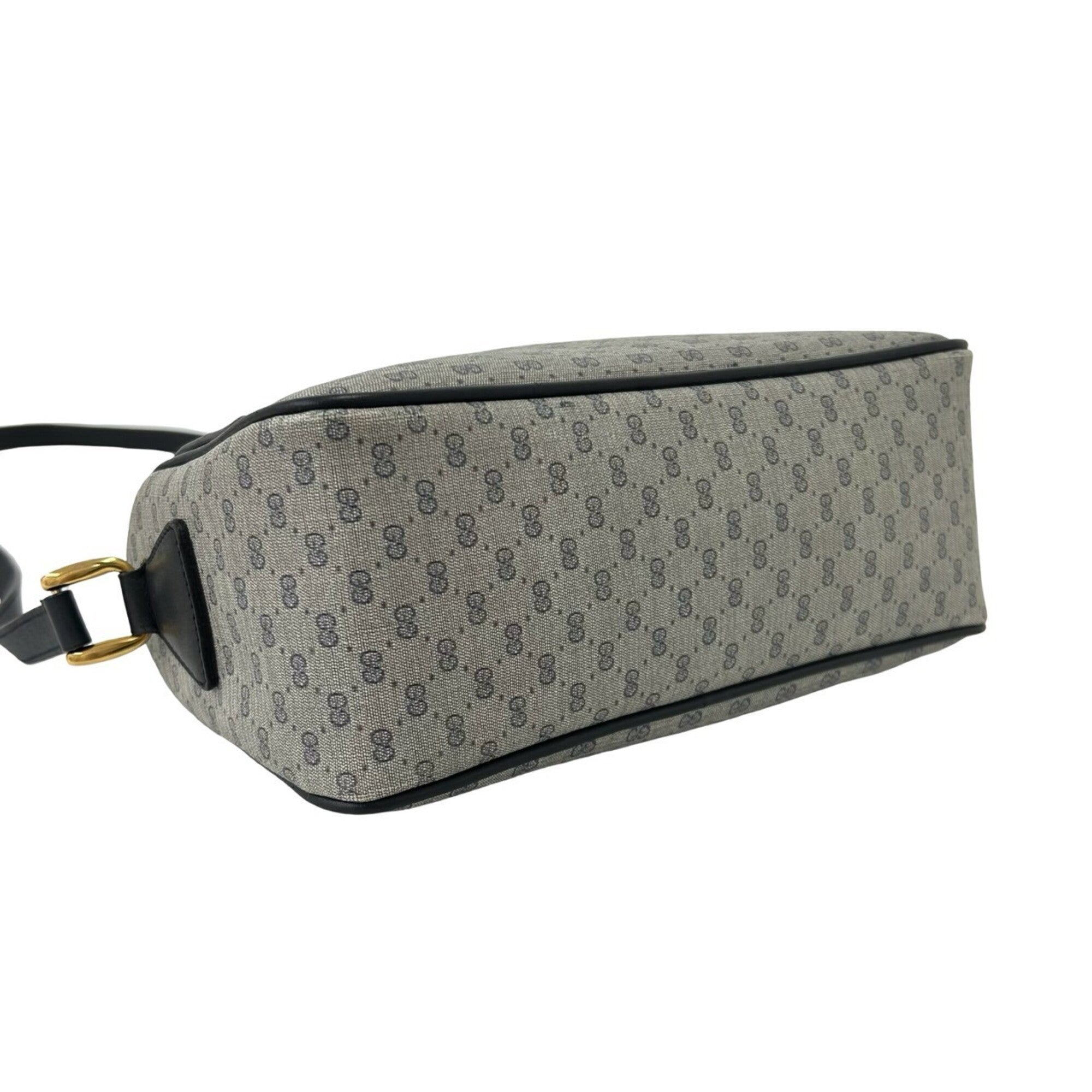 Gucci Navy Leather Pvc Pochette Shoulder Bag (Pre-Owned)