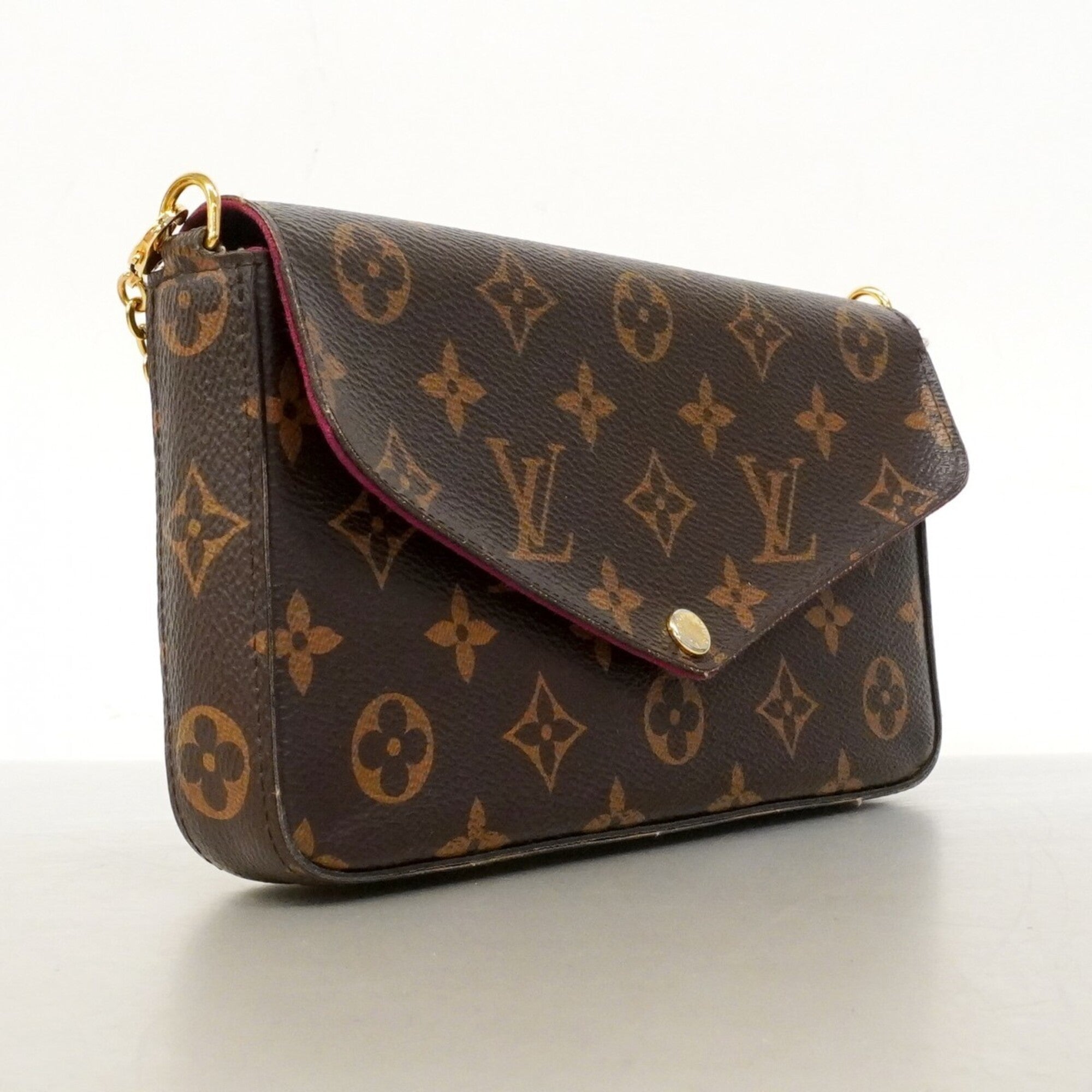 Louis Vuitton Brown Chain/Shoulder Wallet (Pre-Owned)