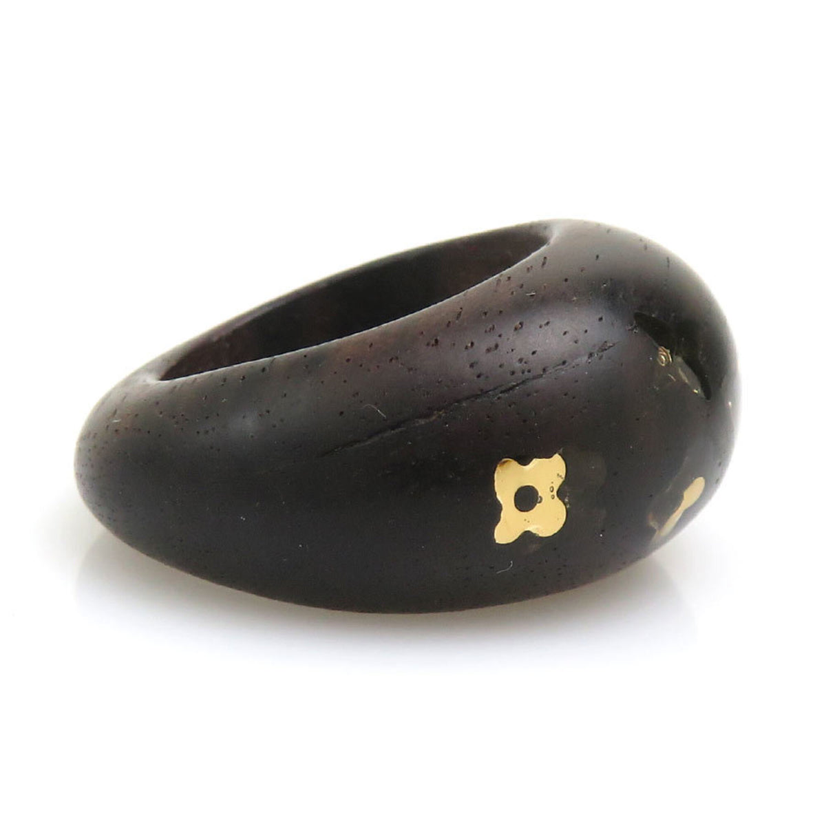 Louis Vuitton Brown Wood Band Ring (Pre-Owned)