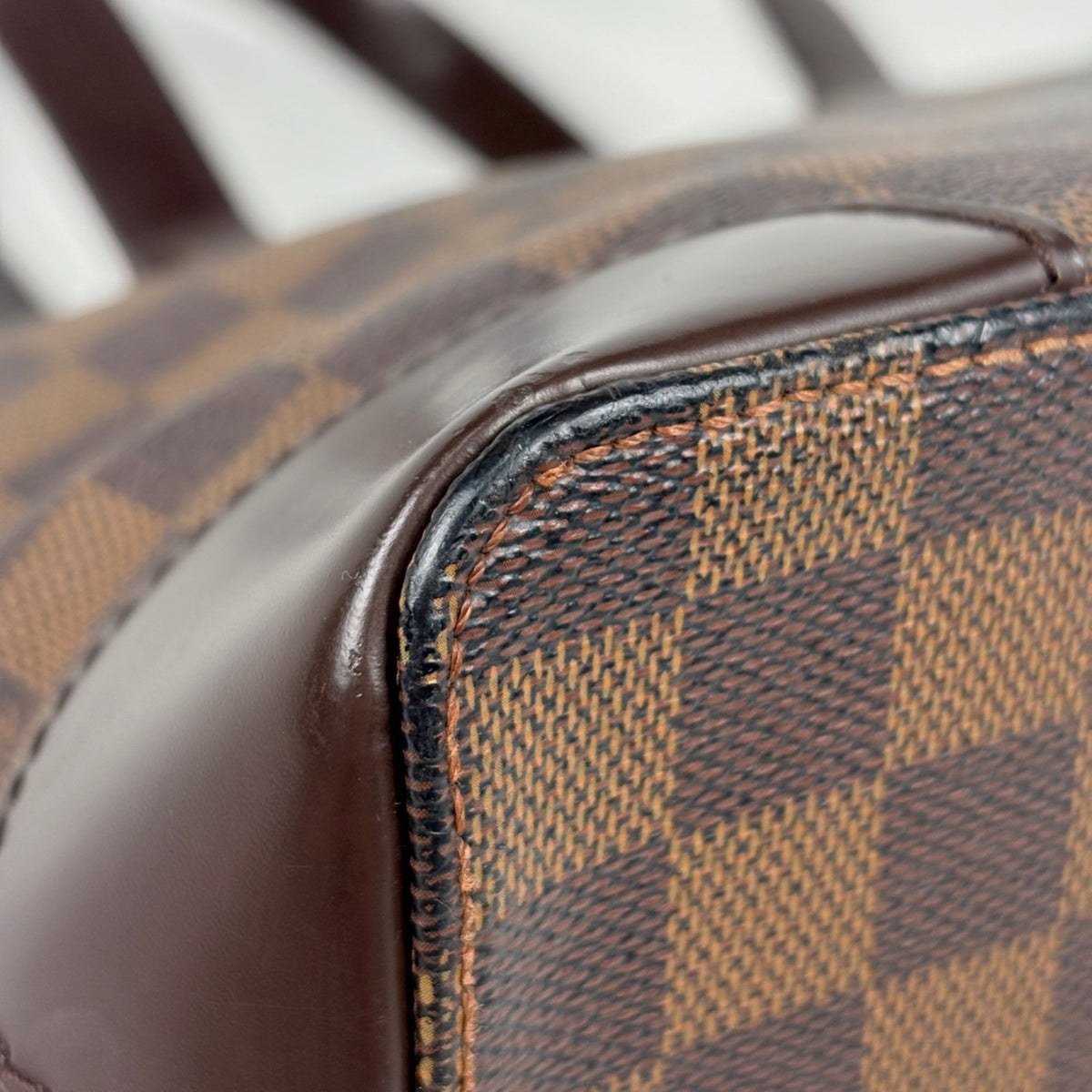 Louis Vuitton Brown Damier Canvas Shoulder Bag Tote Bag (Pre-Owned)