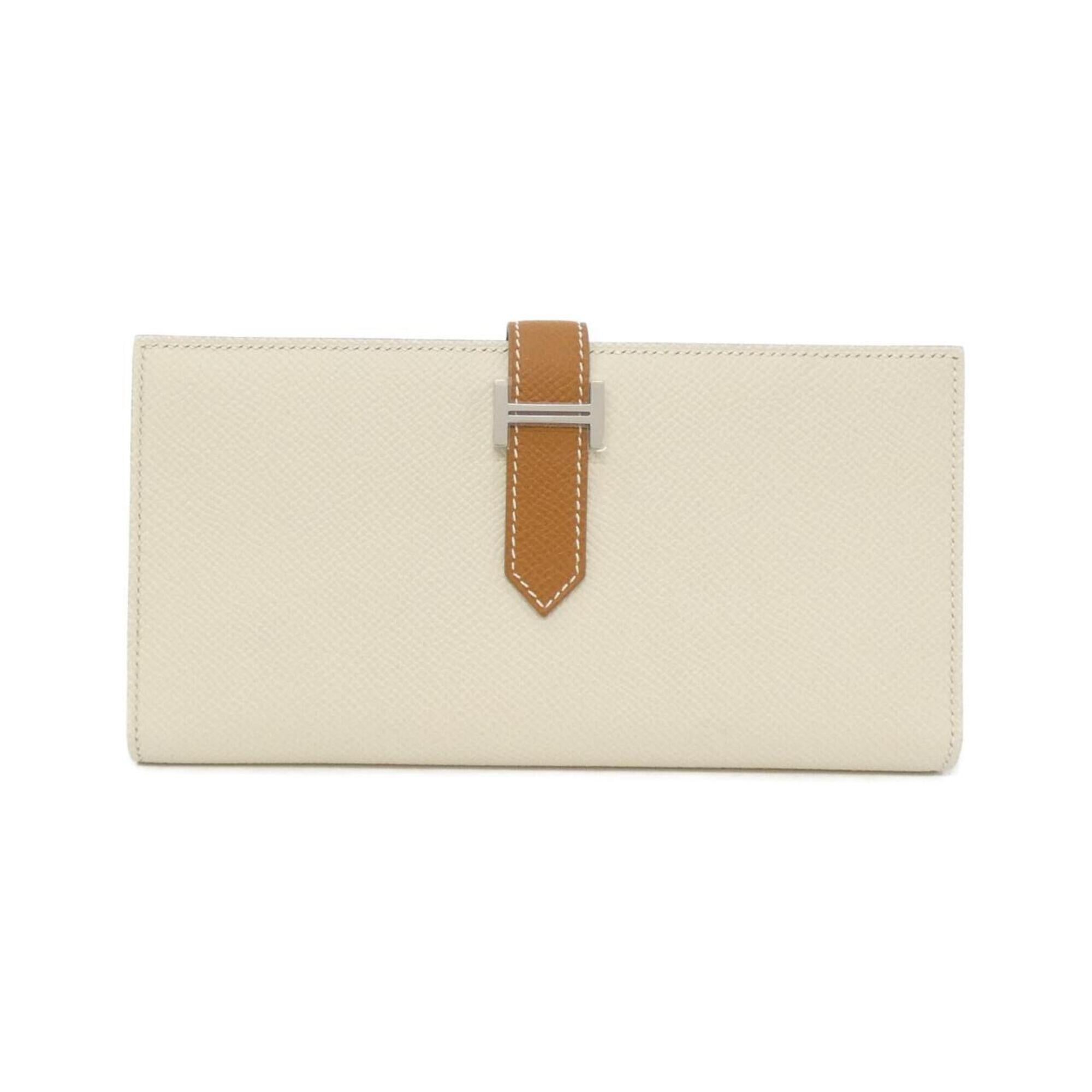 Hermes Bearn Epsom Leather Long Wallet (Bi-Fold) (Pre-Owned)