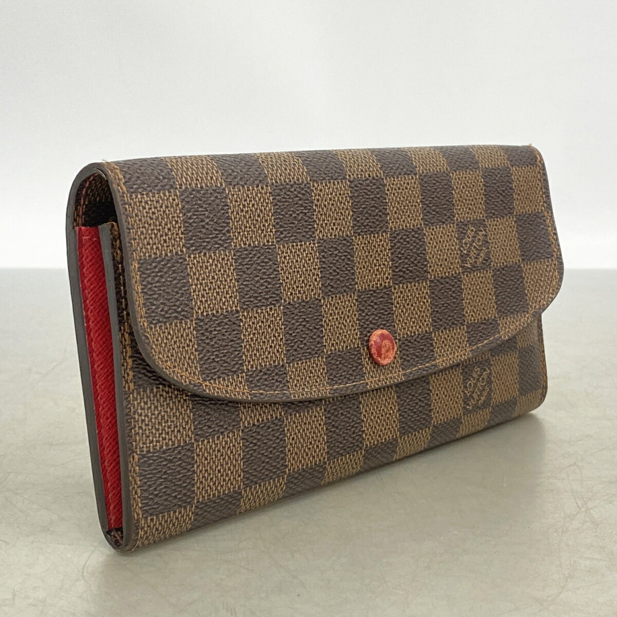 Louis Vuitton Ebene Rouge Long Wallet (Bi-Fold) (Pre-Owned)