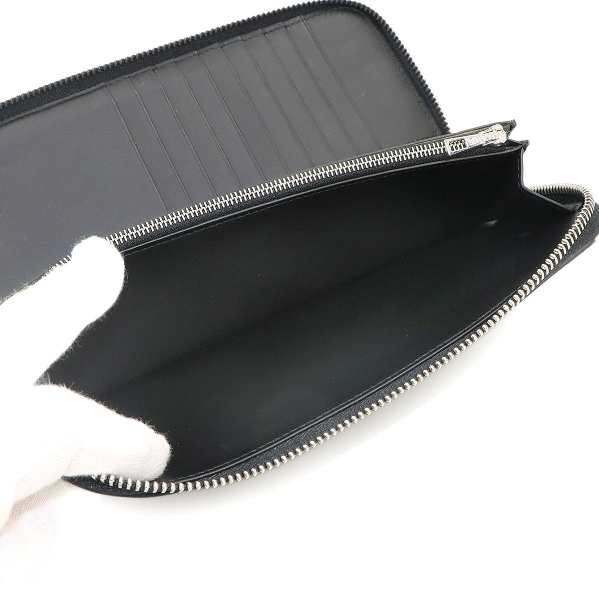 Loewe Black Leather Long Wallet (Bi-Fold) (Pre-Owned)