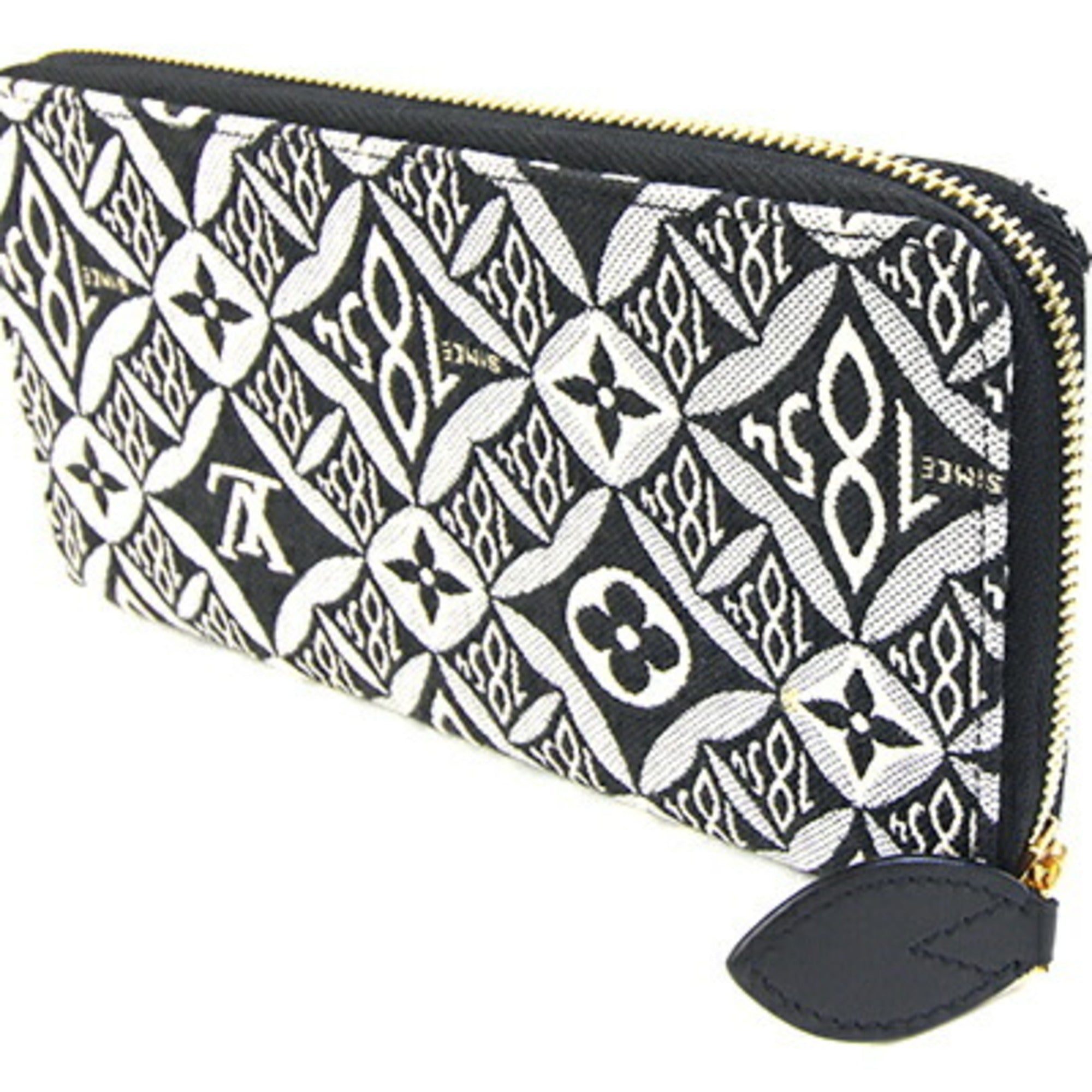Louis Vuitton Gris Jacquard Chain/Shoulder Wallet (Pre-Owned)