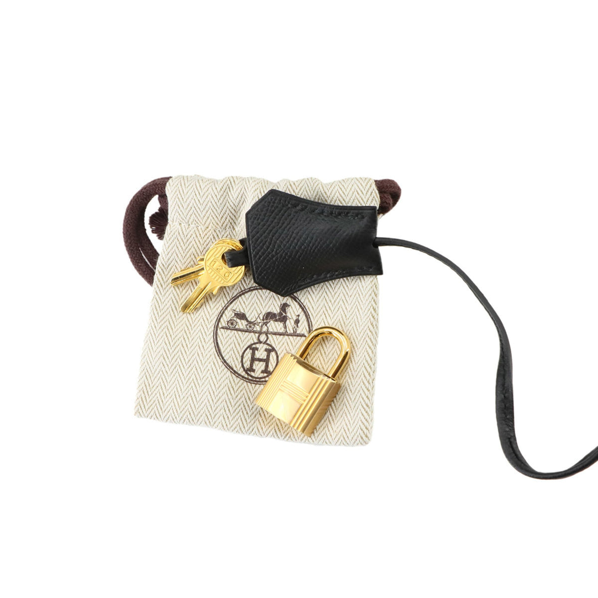 Hermes Black Epsom Leather Handbag (Pre-Owned)